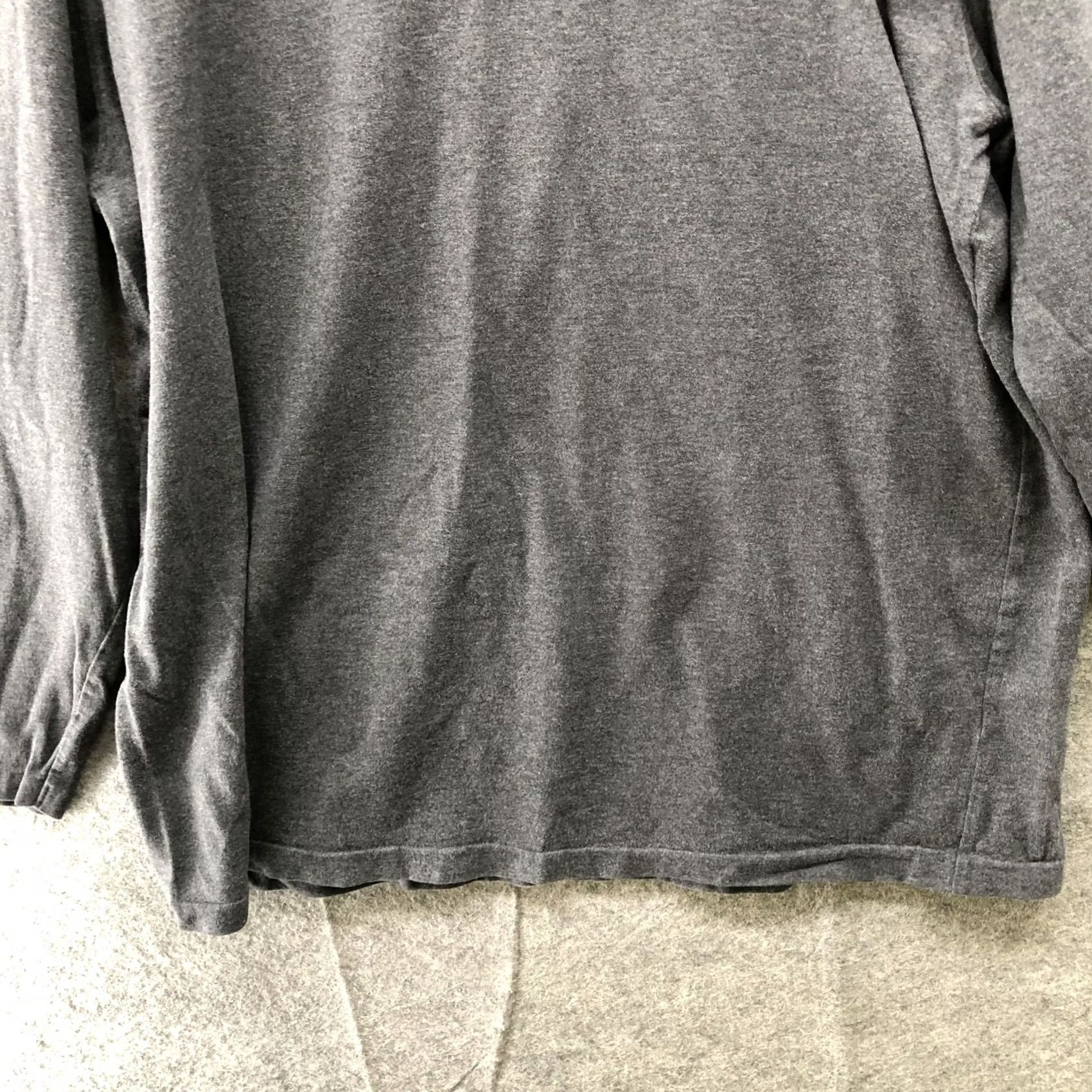 Brooks Brothers Brooks Brothers Mock Neck T Shirt Mens XL Gray Cotton Long Sleeve Size US XL / EU 56 / 4 - 4 Thumbnail