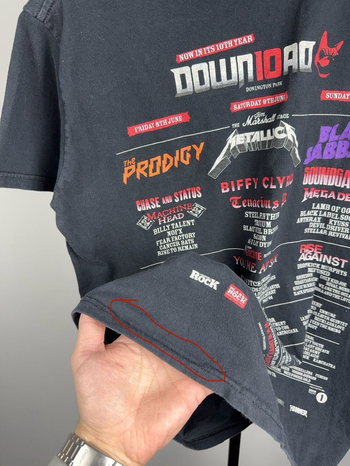 Band Tees Download Festival 2013 Band Tee Metallica Sabbath Prodigy Size US S / EU 44-46 / 1 - 10 Thumbnail