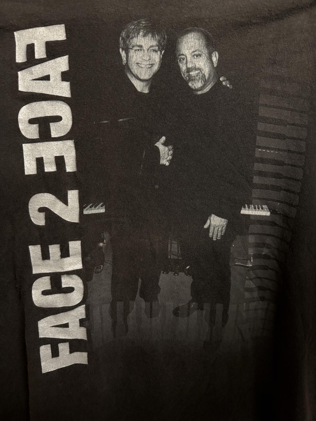 Hanes VTG Face to Face Tour T-shirt Billy Joel Elton John Tee XL Size US XL / EU 56 / 4 - 4 Thumbnail
