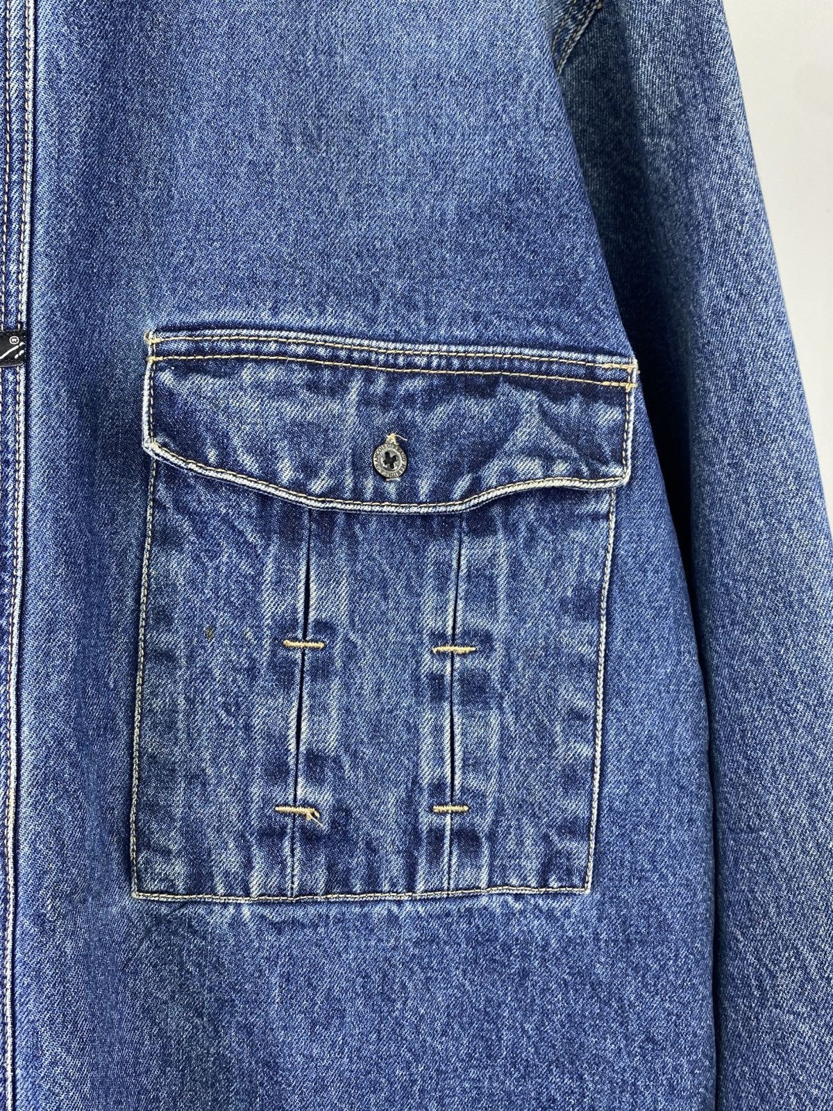 Marithe + Francois Girbaud Marithe Francois Girbaud Vintage Faded Oversized Denim Jacket Size US XL / EU 56 / 4 - 8 Thumbnail
