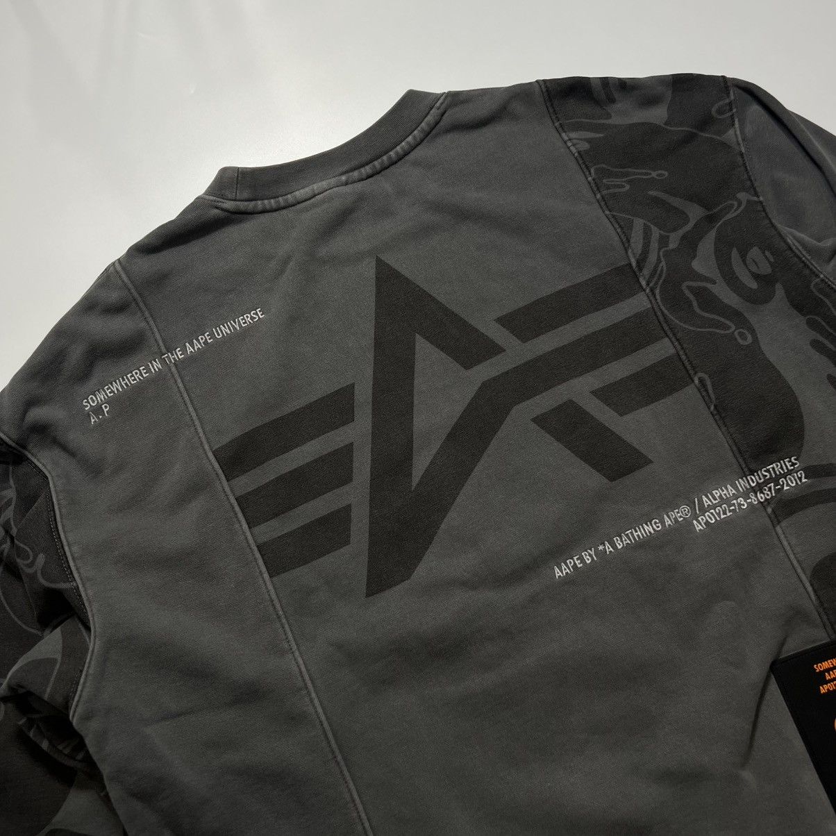 Aape Aape x Alpha Industries Washed Sweatshirt FF22 Size US M / EU 48-50 / 2 - 14 Thumbnail