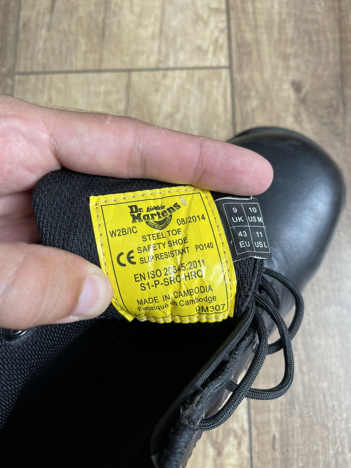 Dr. Martens Dr Martens Steel Toe Anti Static Industrial Leather Shoes Size US 10 / EU 43 - 20 Thumbnail