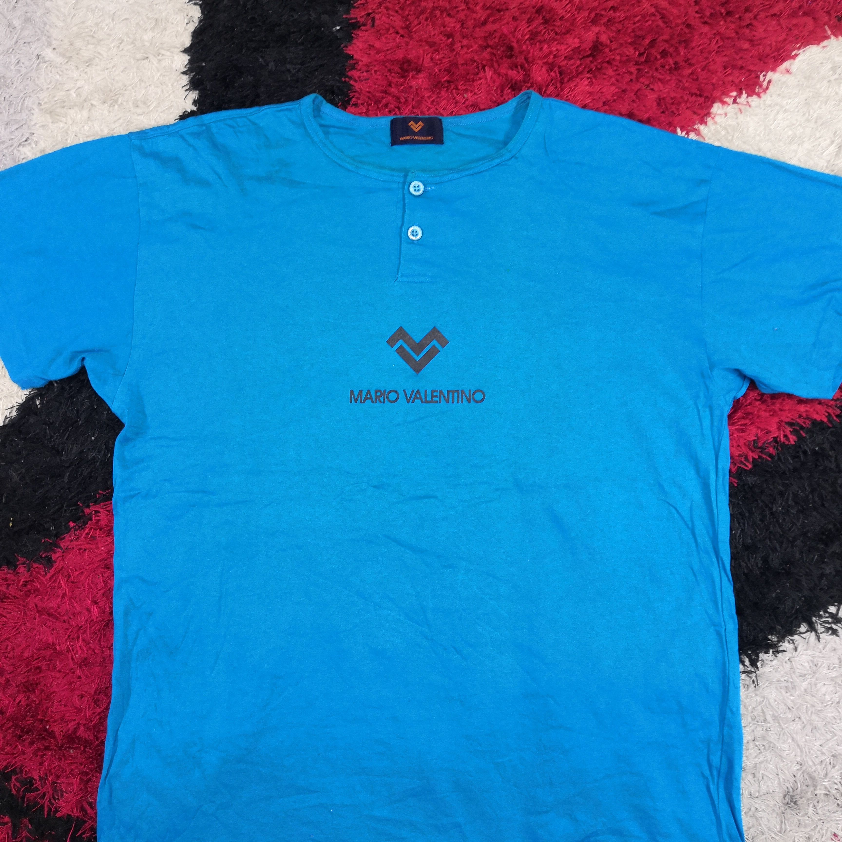Mario Valentino Vintage Mario Valentino T-Shirt Valentino Button Up Tees Size US L / EU 52-54 / 3 - 2 Thumbnail