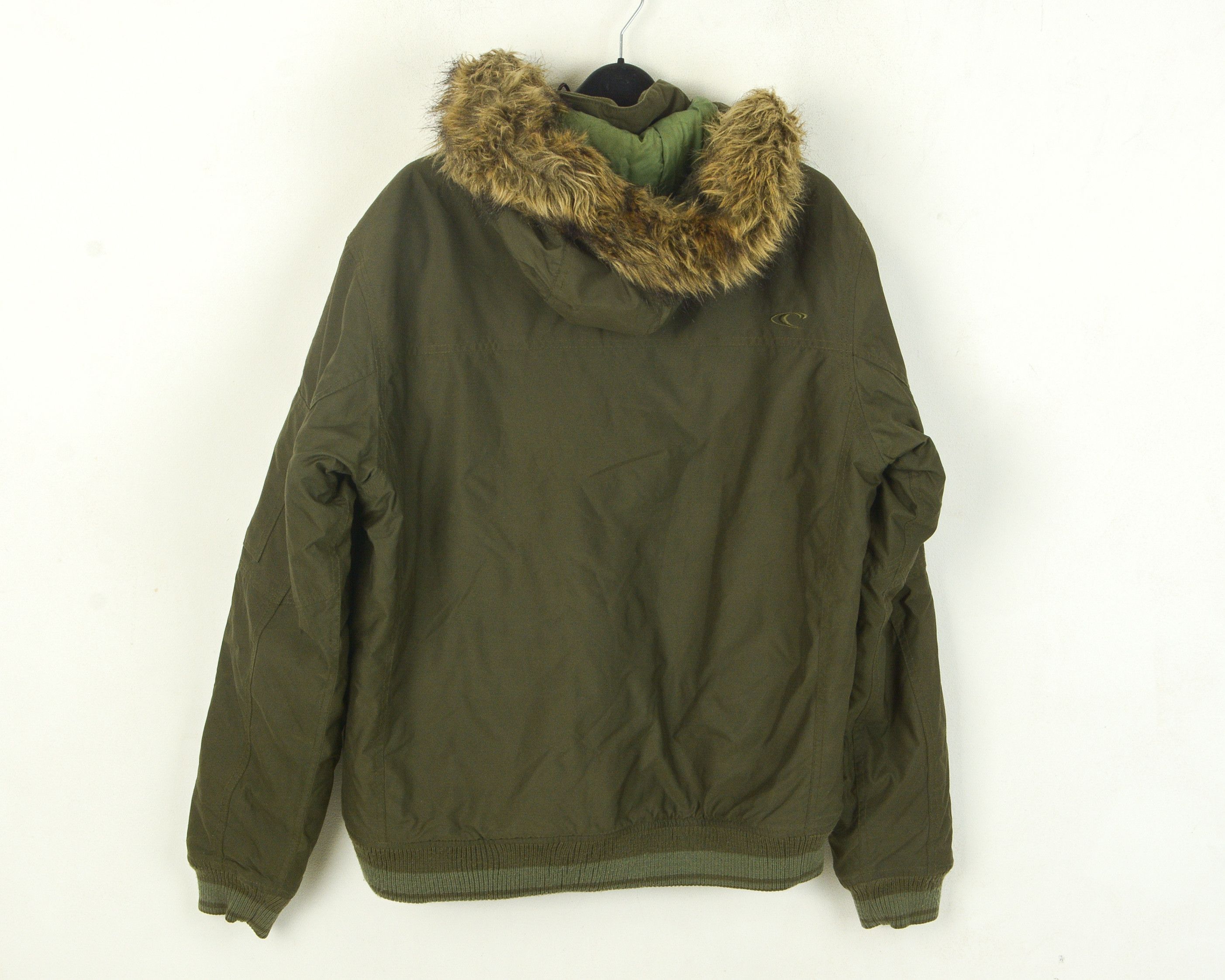 O'Neill Women M Jacket Bomber Parka Hooded Khaki Waterproof Coat Size M / US 6-8 / IT 42-44 - 3 Thumbnail
