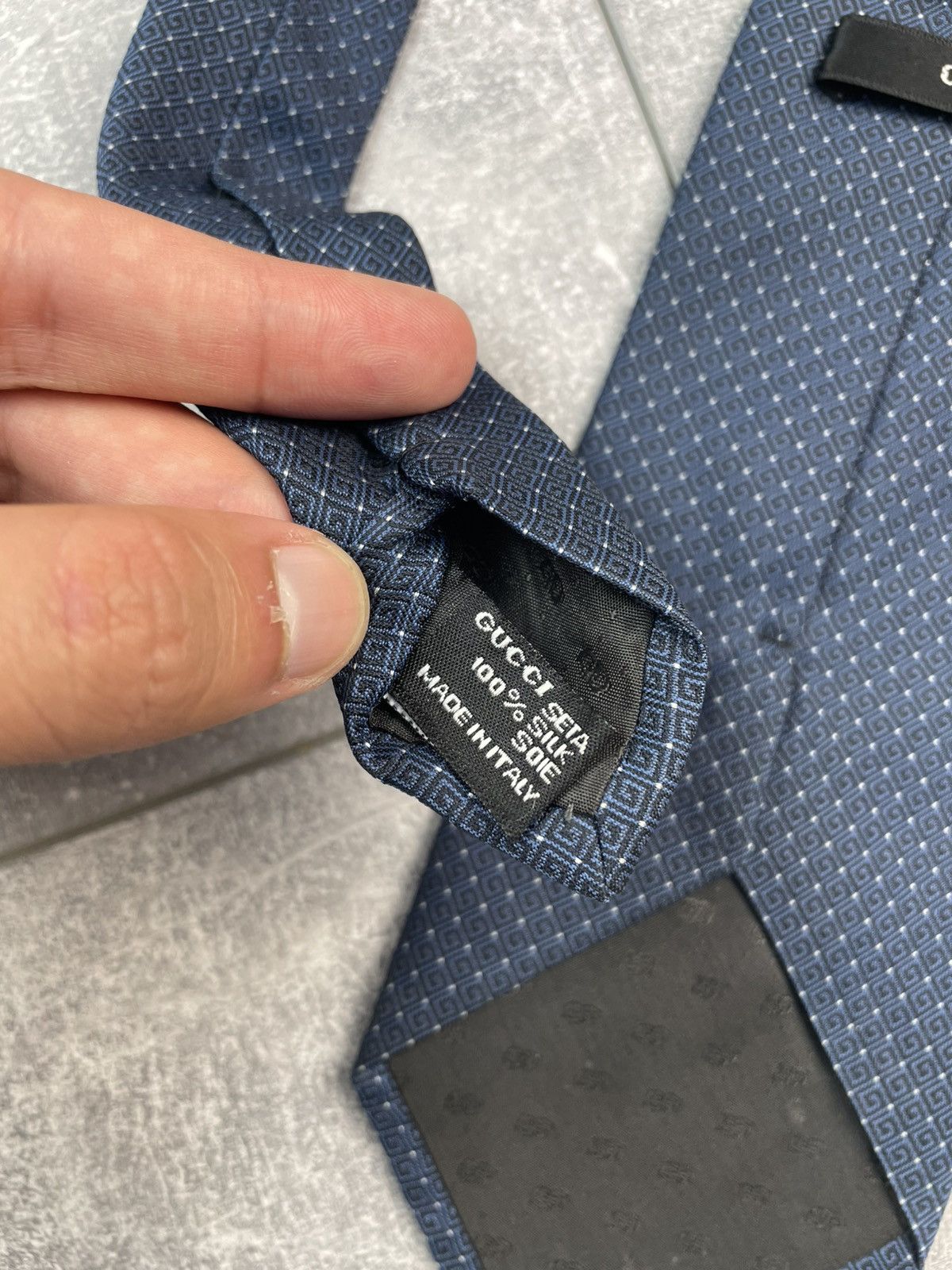 Gucci Gucci Silk Tie Mens Made In Italy Size ONE SIZE - 7 Thumbnail
