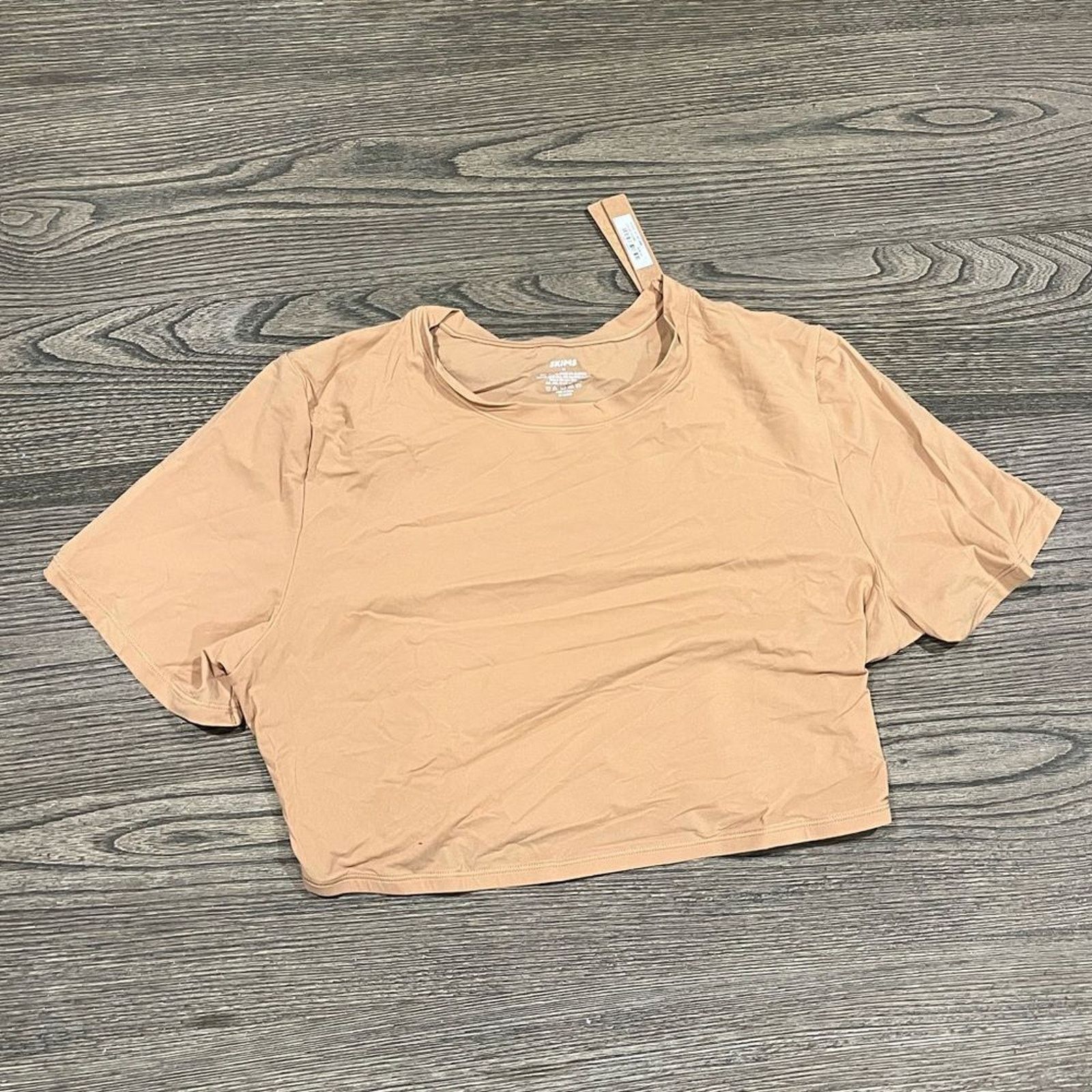 SKIMS NWT Skims Fits Everybody Super Cropped T-Shirt Ochre 2X Size XXL / US 16-18 / IT 52-54 - 1 Thumbnail