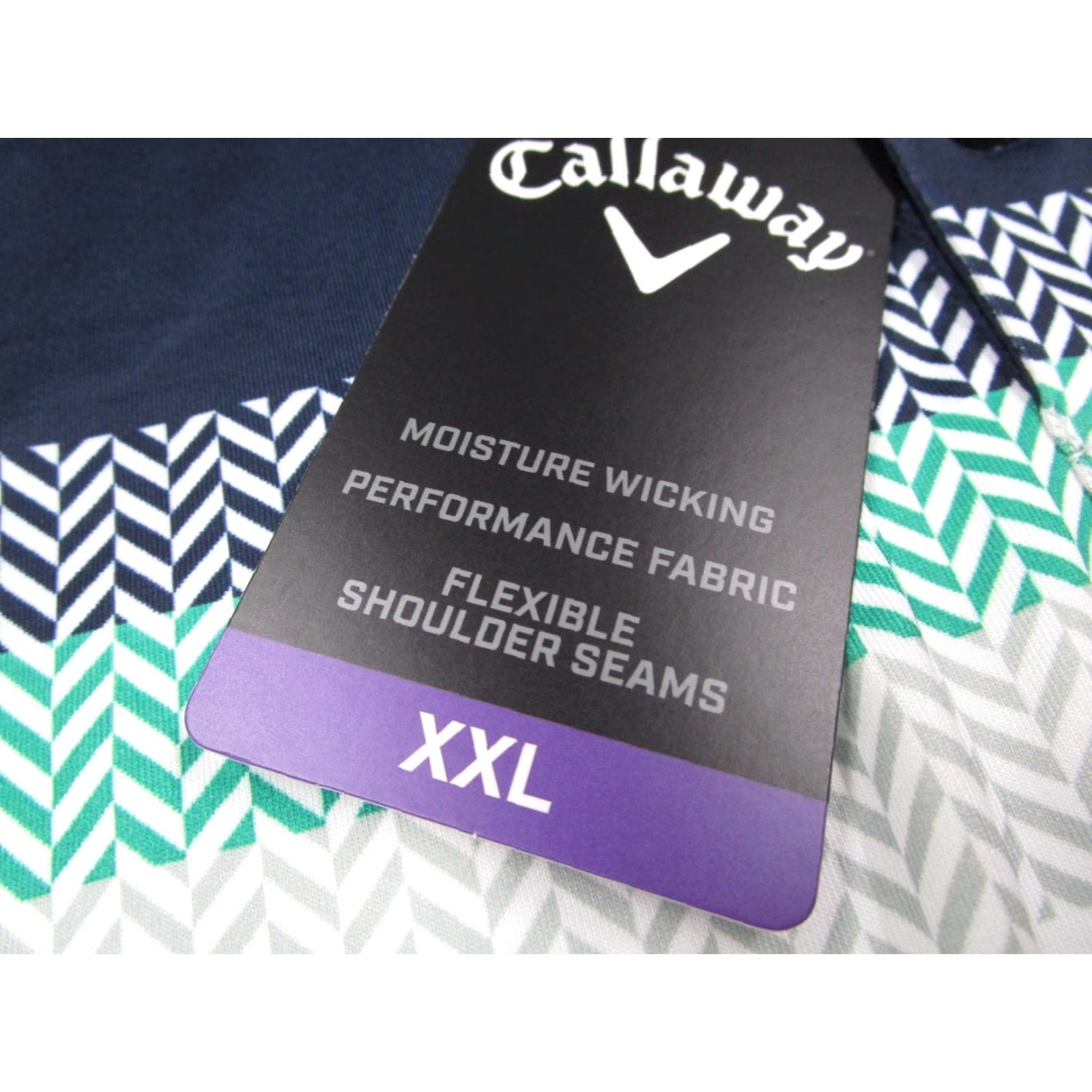 Callaway Callaway Polo Shirt Mens 2XL White Opti Dri Wicking Performance Travel Golf Size US XXL / EU 58 / 5 - 4 Thumbnail