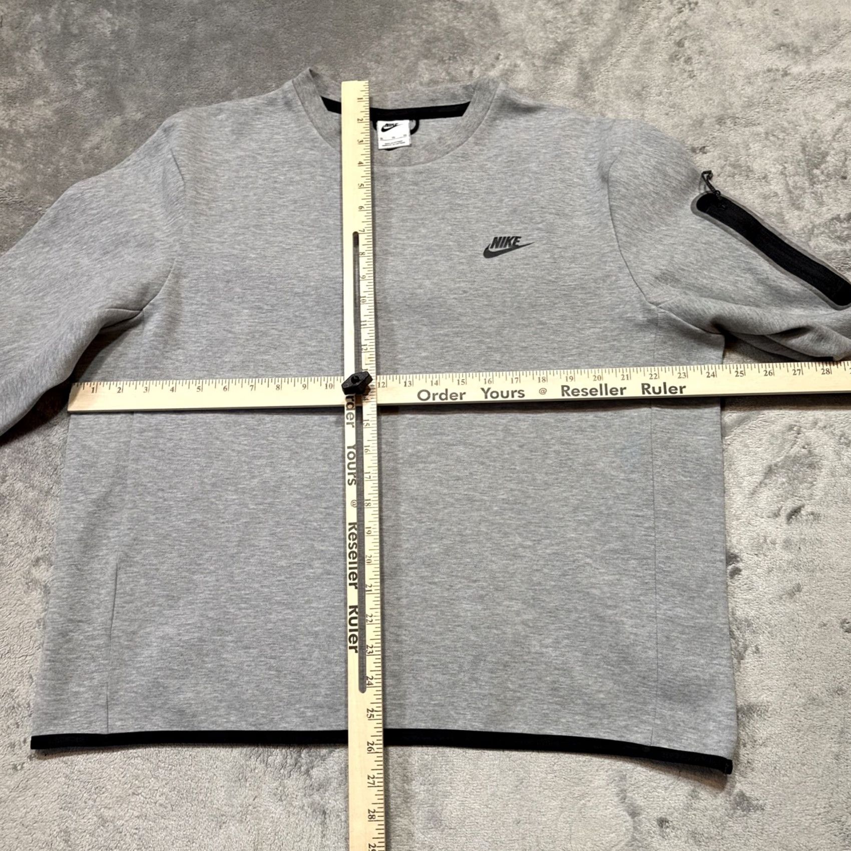 Nike Nike Tech Fleece Crew Neck Sweatshirt Men's XL Gray Pullover Zipper CU4505-063 Size US XL / EU 56 / 4 - 5 Thumbnail