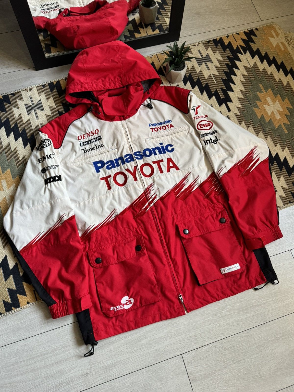 Vintage Vintage Toyota Panasonic Formula 1 Racing Jacket Size US XL / EU 56 / 4 - 3 Thumbnail