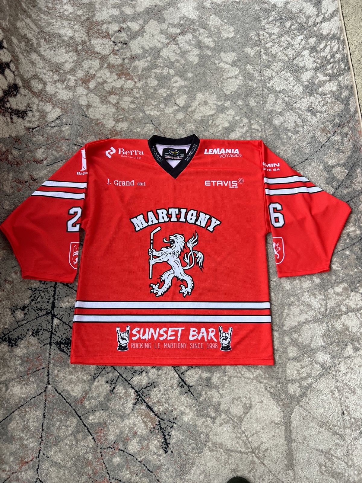 NHL Chip Sport Duay Besse 26 Martigny Hockey Jersey Size US XL / EU 56 / 4 - 1 Thumbnail