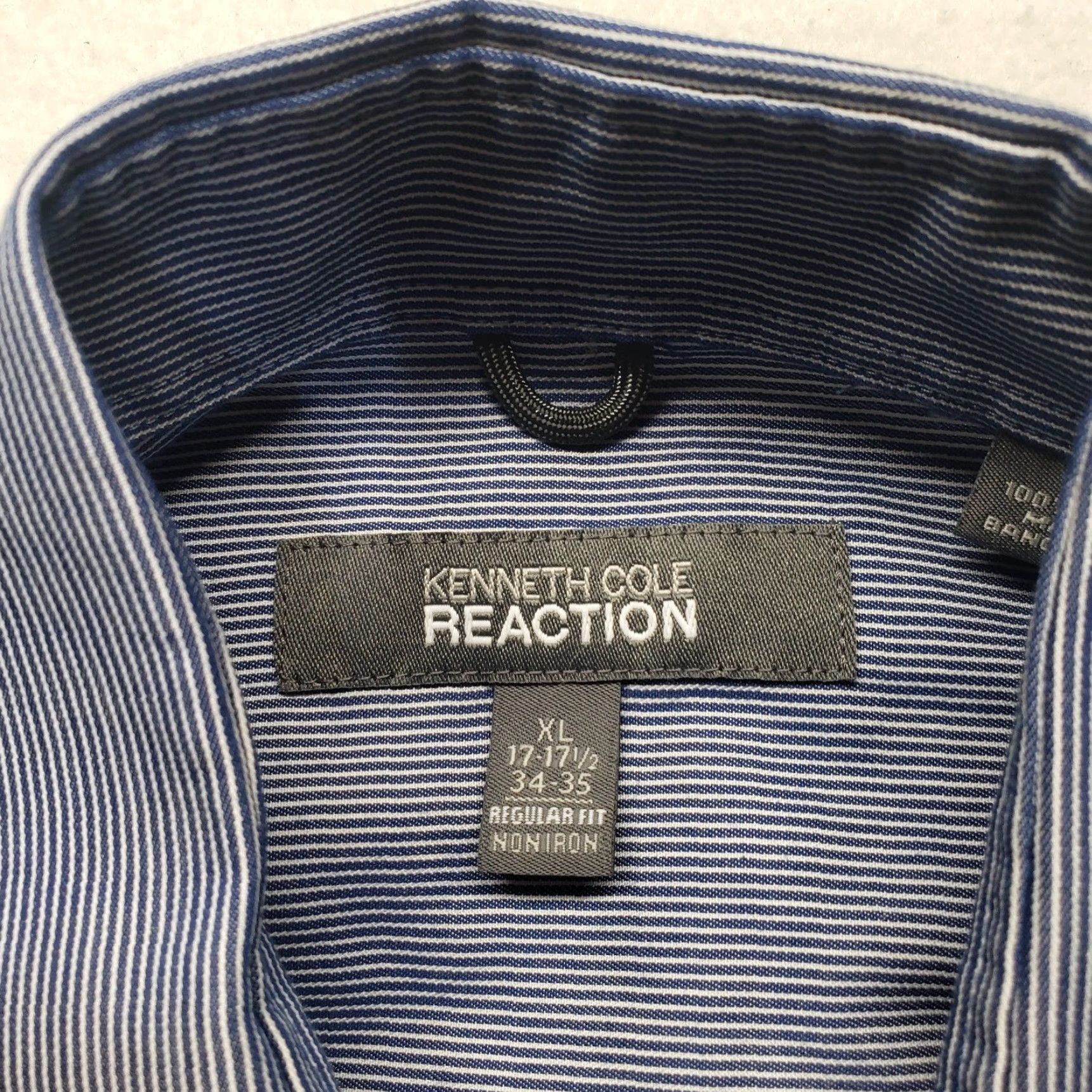 Kenneth Cole Kenneth Cole Reaction Shirt Adult XL Blue Button-Up Long Sleeve Mens Size US XL / EU 56 / 4 - 2 Thumbnail