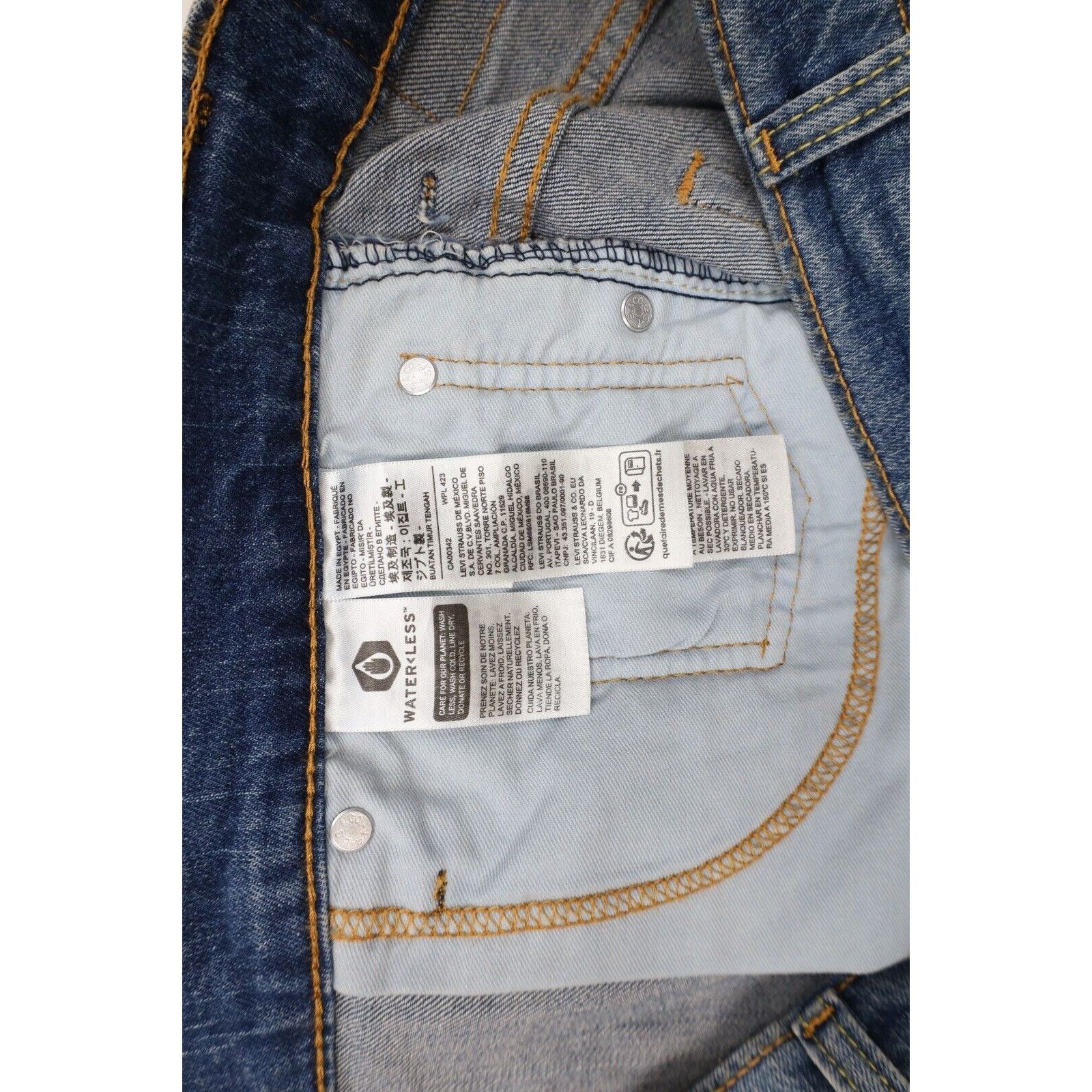 Levi's New Levis 569 Loose Straight Stretch Wide Leg Jeans Size US 38 / EU 54 - 7 Thumbnail