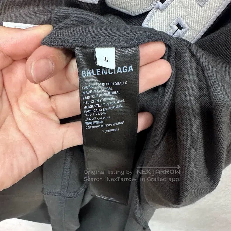 Balenciaga Balenciaga Masking Tape Letter Short Sleeve T-Shirt Size US S / EU 44-46 / 1 - 5 Thumbnail