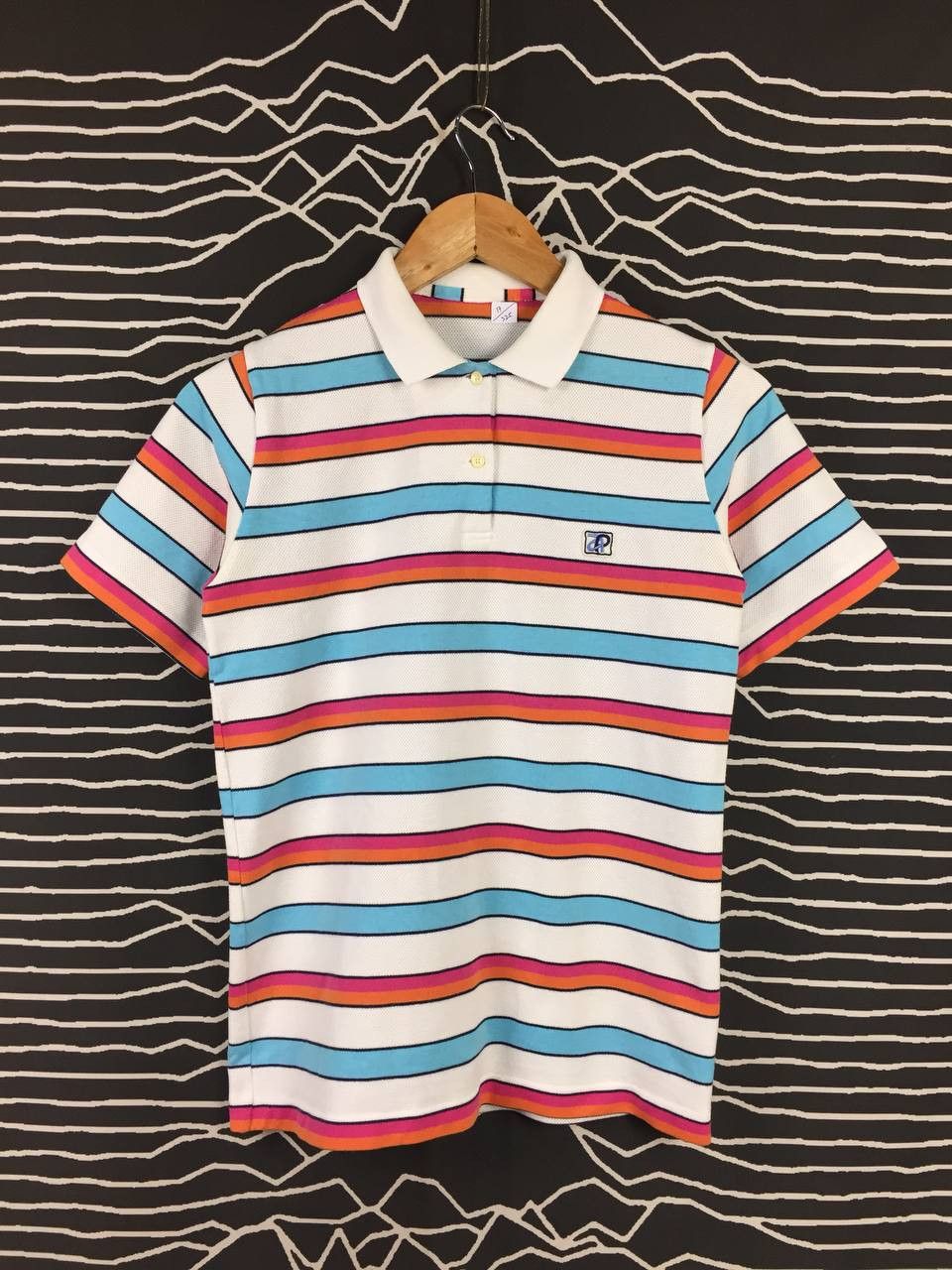Other Vtg 90s Arnold Palmer Color Block Stripe Perforated Polo Tee Size US S / EU 44-46 / 1 - 2 Thumbnail