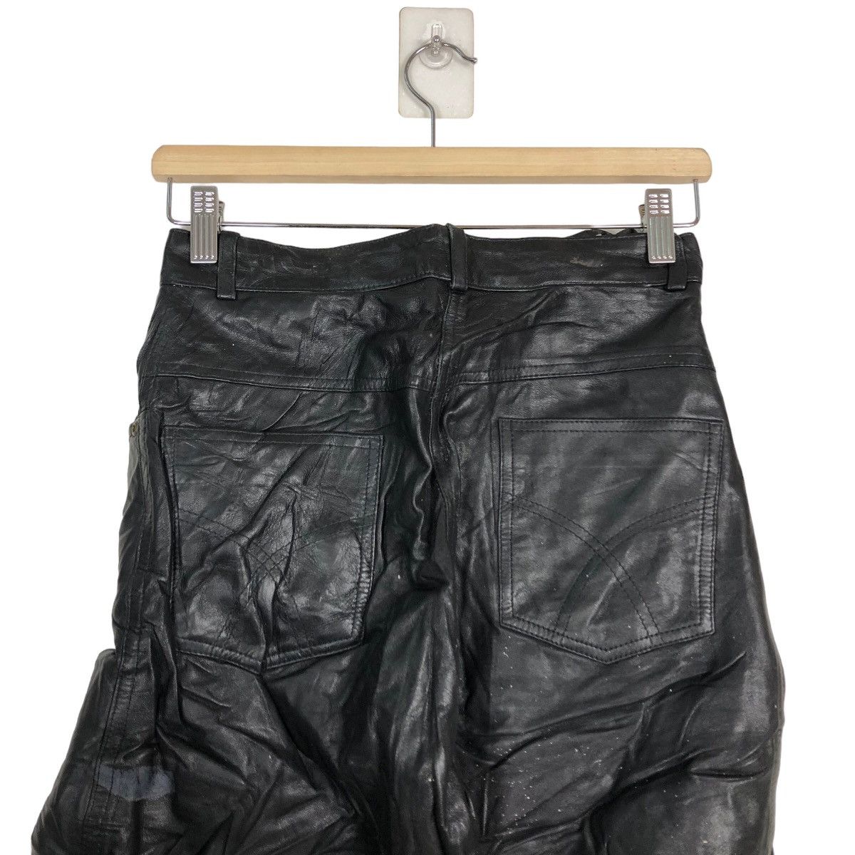 Genuine Leather 🔥90’s Genuine Leather Pants Yessica Issey Miyake Japan Size US 26 / EU 42 - 8 Thumbnail