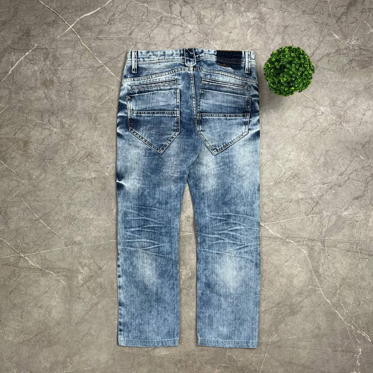 Japanese Brand Jeans Dirty Pants Faded Crash Denim Thrashed Y2K Distressed Size US 33 - 16 Thumbnail