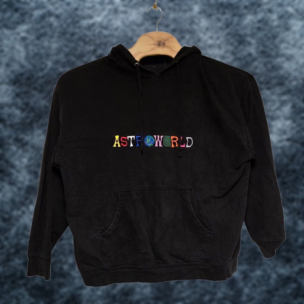 Travis Scott Travis Scott Astroworld Logo Wish You Were Here Pullover Hoodie Black XL Mens Size US XL / EU 56 / 4 - 1 Thumbnail