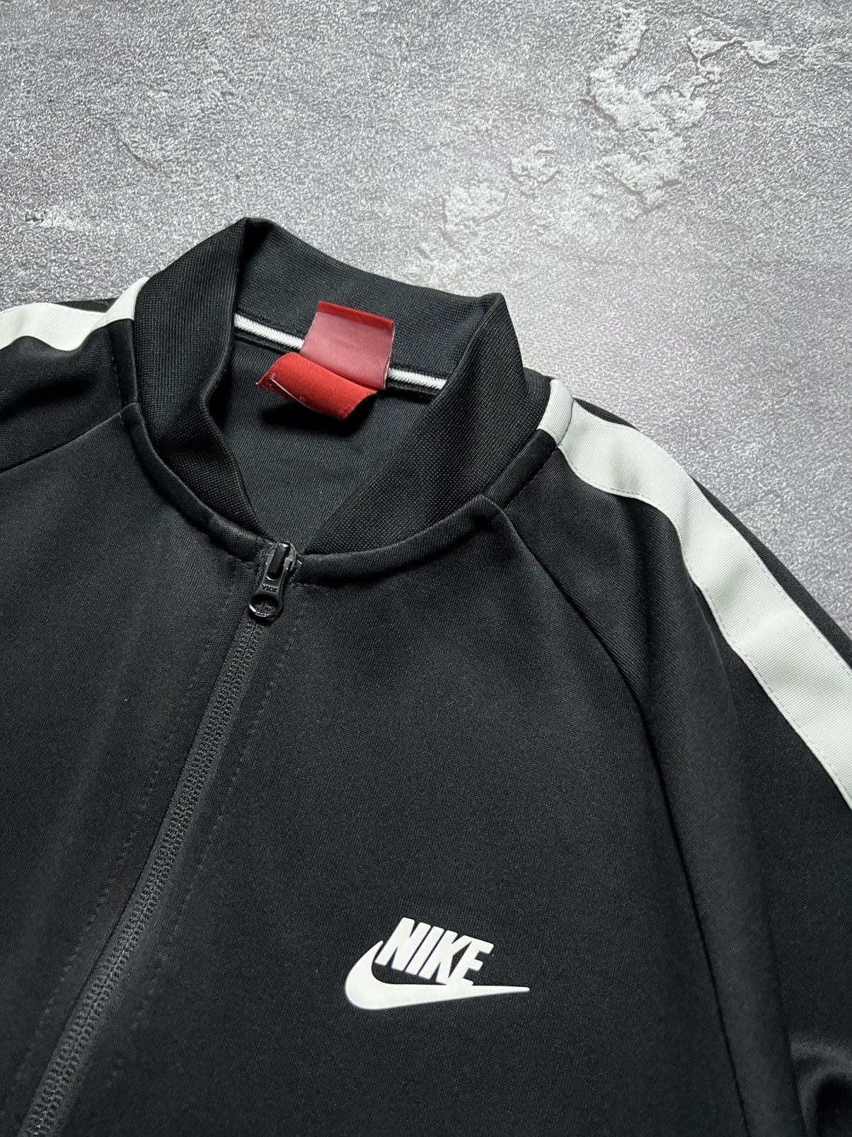 Nike Vintage Nike Olympic Jacket Zip Hoodie Lampas Big Swoosh L Size US L / EU 52-54 / 3 - 3 Thumbnail