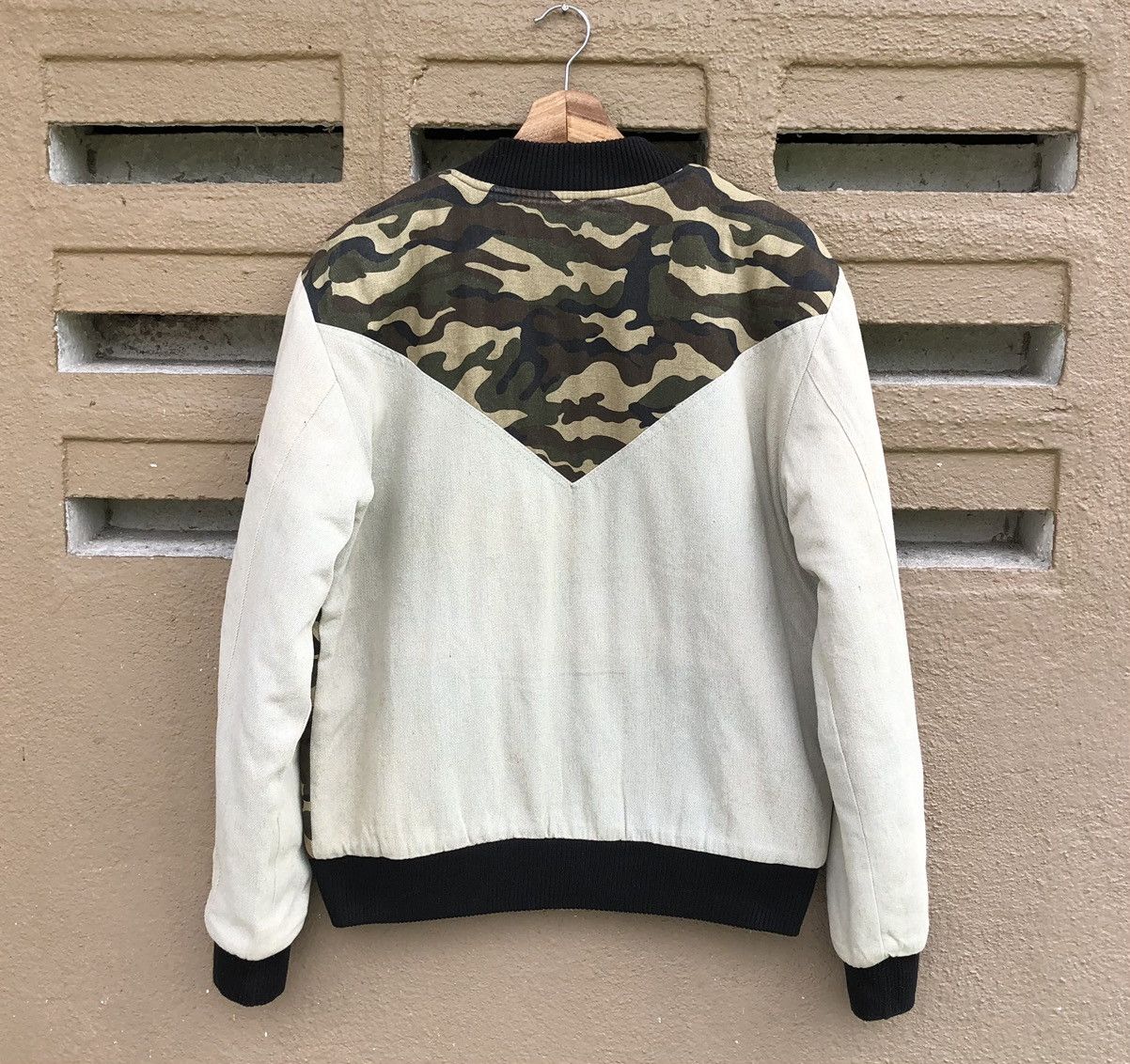 Vintage Vintage ABM Camo Design lined Quilted Bomber Jacket Size US L / EU 52-54 / 3 - 3 Thumbnail