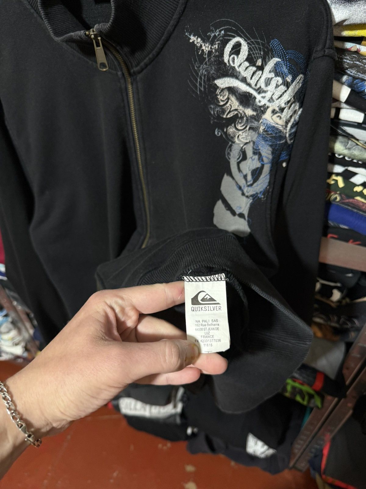 Quicksilver × Vintage Vintage 90s Quicksiver Australia Surfboards Zip Sweater y2k Size US L / EU 52-54 / 3 - 8 Thumbnail
