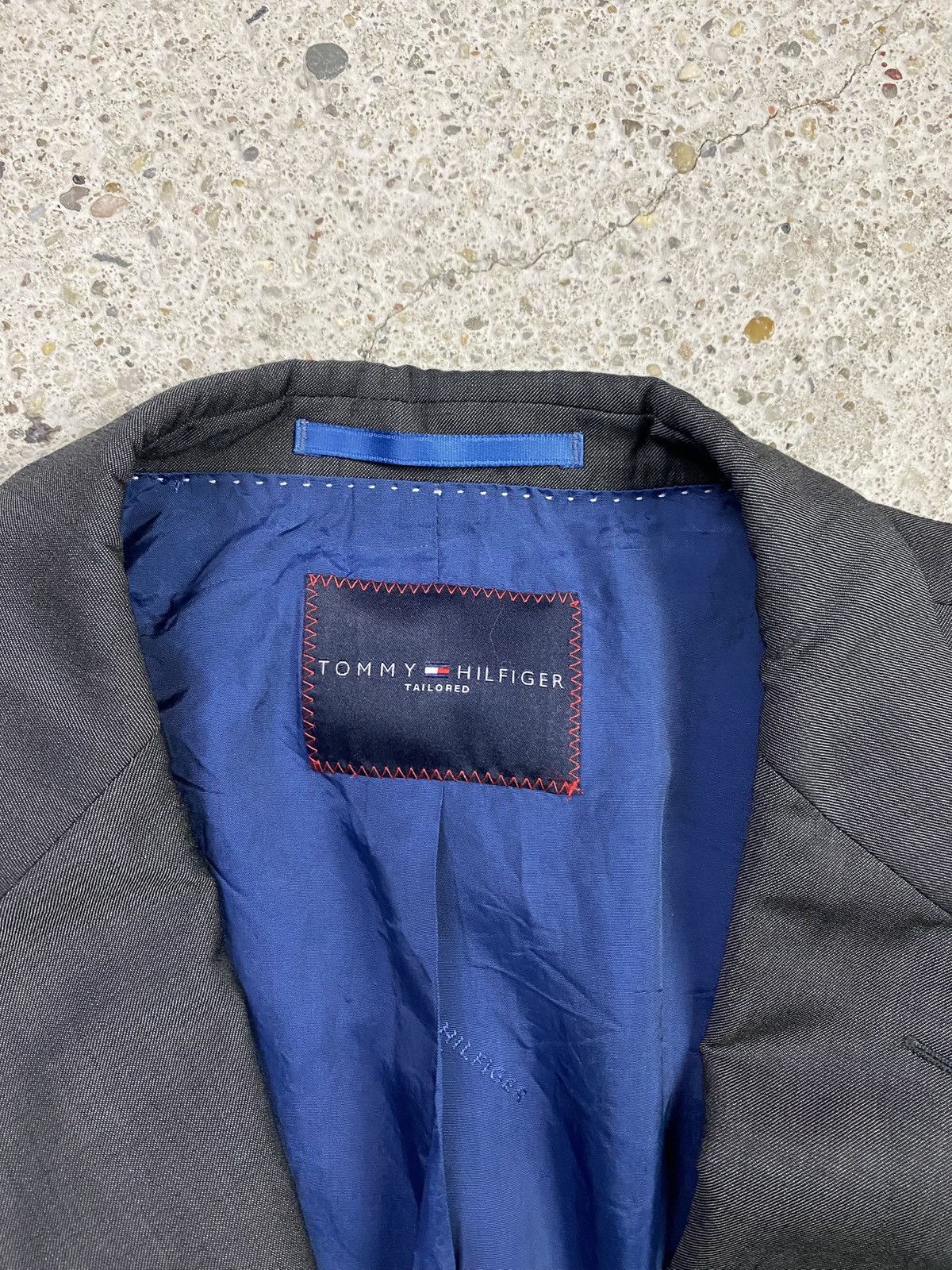 Tommy hilfiger suit grey old money classy