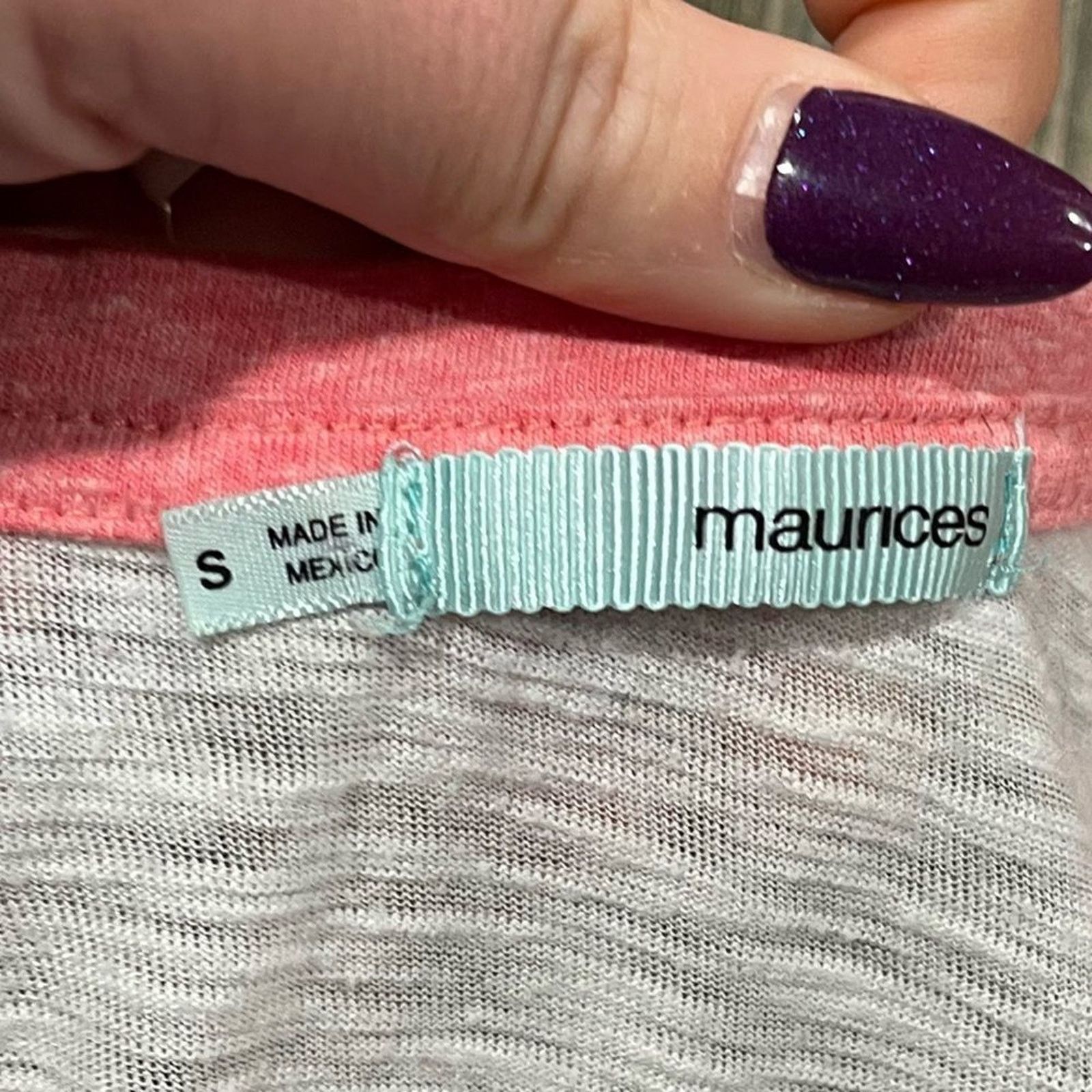 Vintage Maurices Long Sleeve Tee Be Your Own Anchor Round Neck Sz S Size S / US 4 / IT 40 - 2 Thumbnail