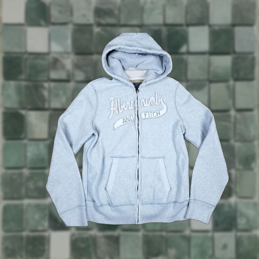 Abercrombie & Fitch VINTAGE Abercrombie & Fitch Gray Full Zip Up Hoodie Mens Large Shirt Mens Large Gray Abercrombie & Fitch Vintage Full Zip Up Hoodie Col Gray Size US L / EU 52-54 / 3 - 1 Thumbnail
