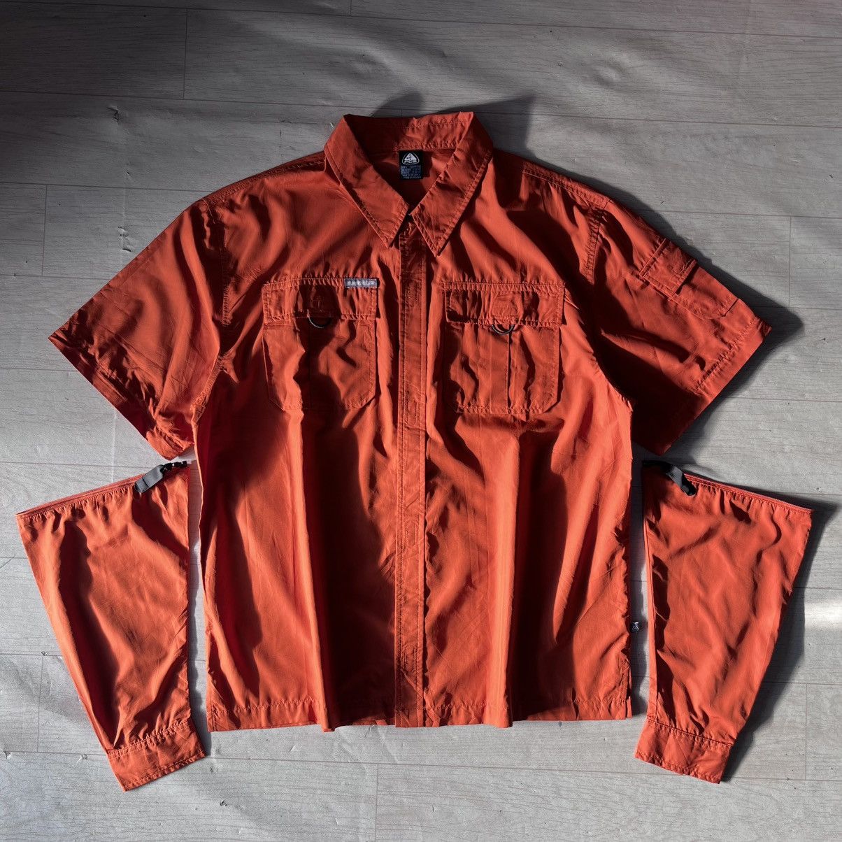 Nike ACG 2000s Nike Acg transformer overshirt 2in1 sleeve Size US L / EU 52-54 / 3 - 2 Thumbnail