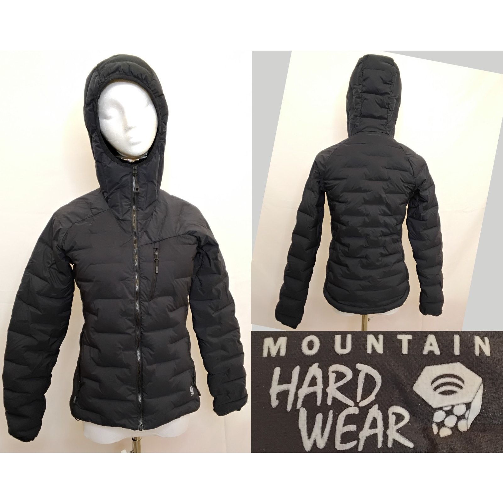 Mountain Hardwear Mountain Hardwear Down Jacket Women's XS Black Hooded Size XS / US 0-2 / IT 36-38 - 1 Thumbnail