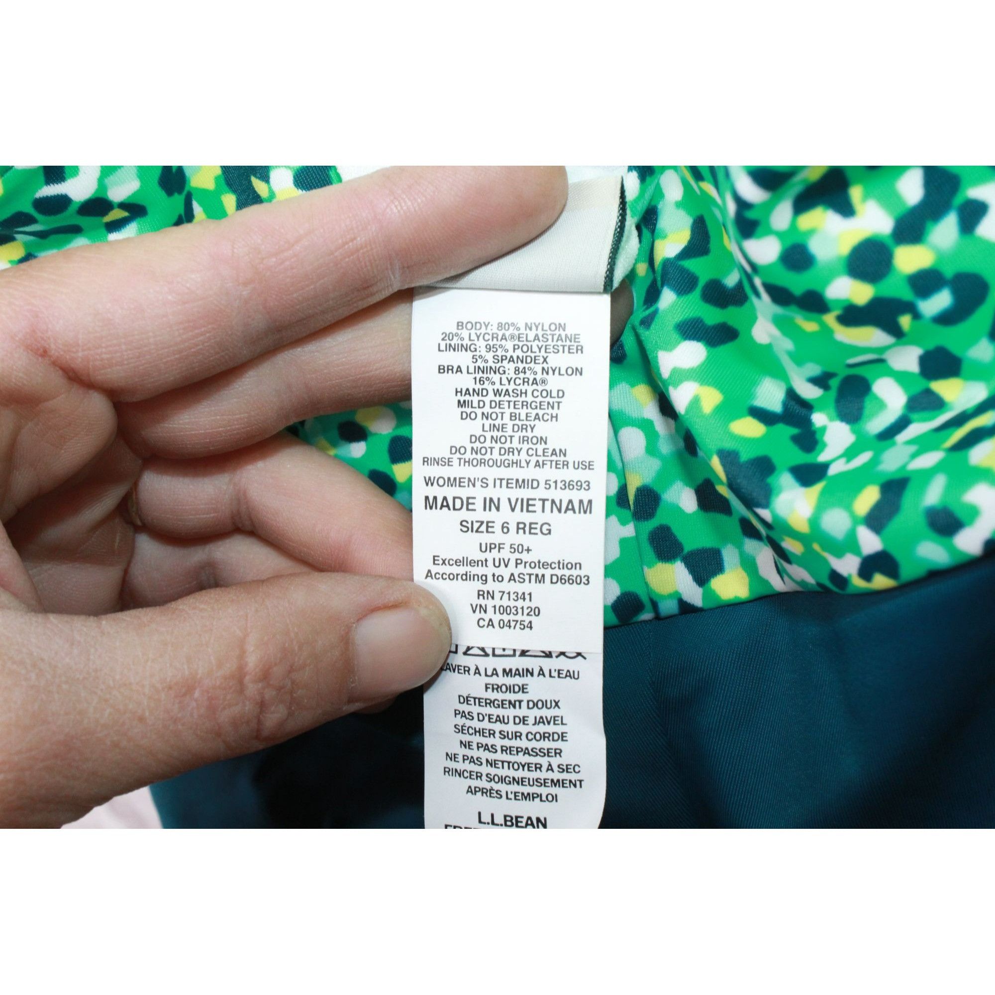 L.L. Bean LL Bean Women’s Side Ruched Tankini Swimsuit Top Size M / US 6-8 / IT 42-44 - 8 Thumbnail