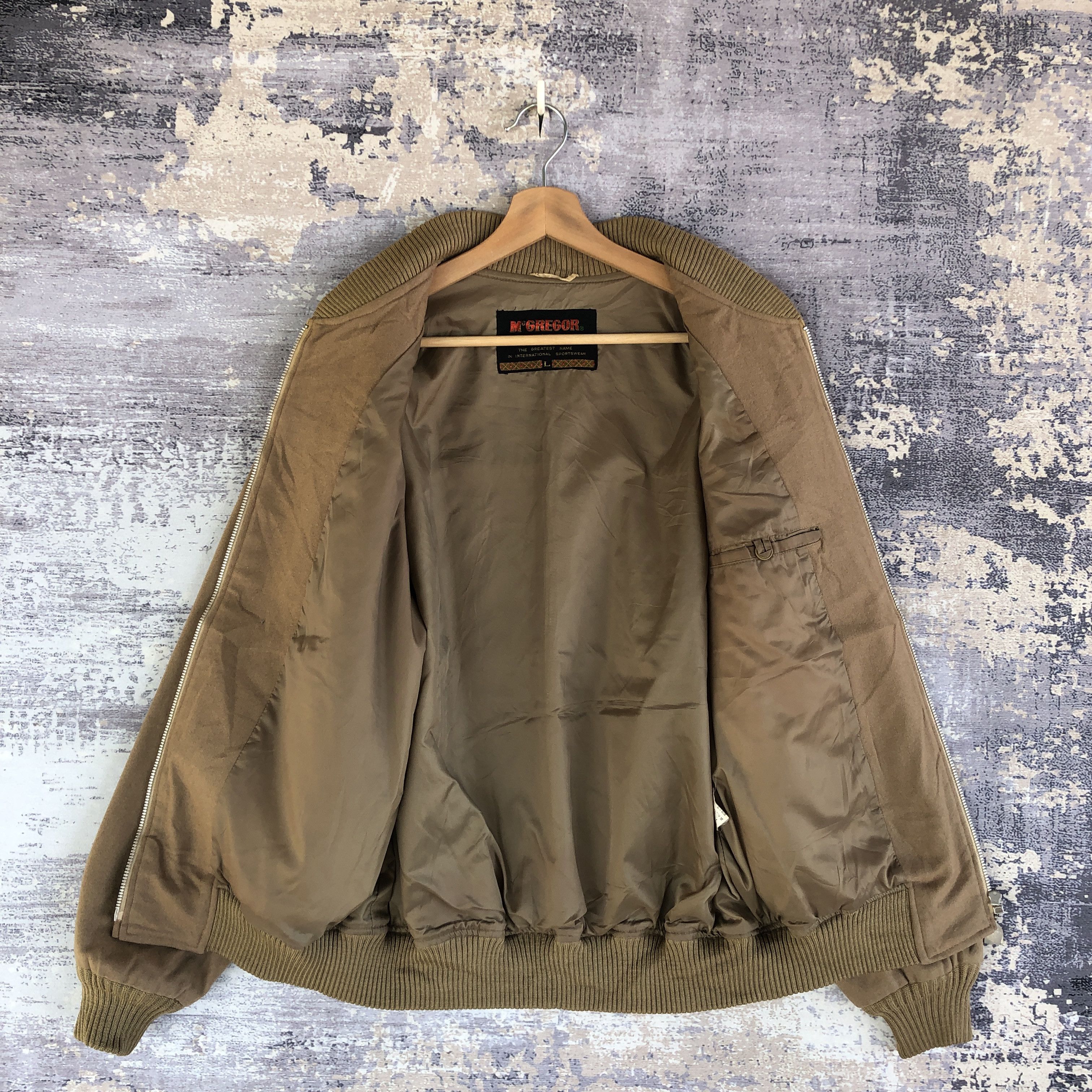 McGregor × Vintage Vintage 90s McGregor Wool Jacket McGregor Zipper Jackets Size US L / EU 52-54 / 3 - 6 Thumbnail