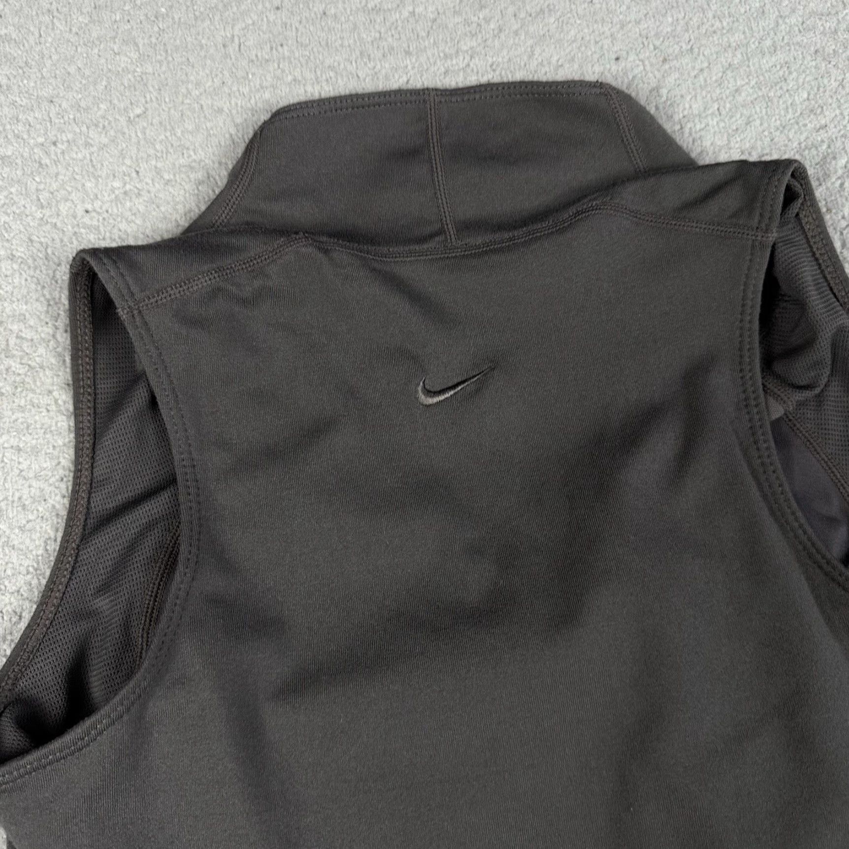 Nike Nike Athletic Top Womens XS Gray 1/4 Zip Sleeveless Fit Dry Shirt Workout Sports Size XS / US 0-2 / IT 36-38 - 7 Thumbnail