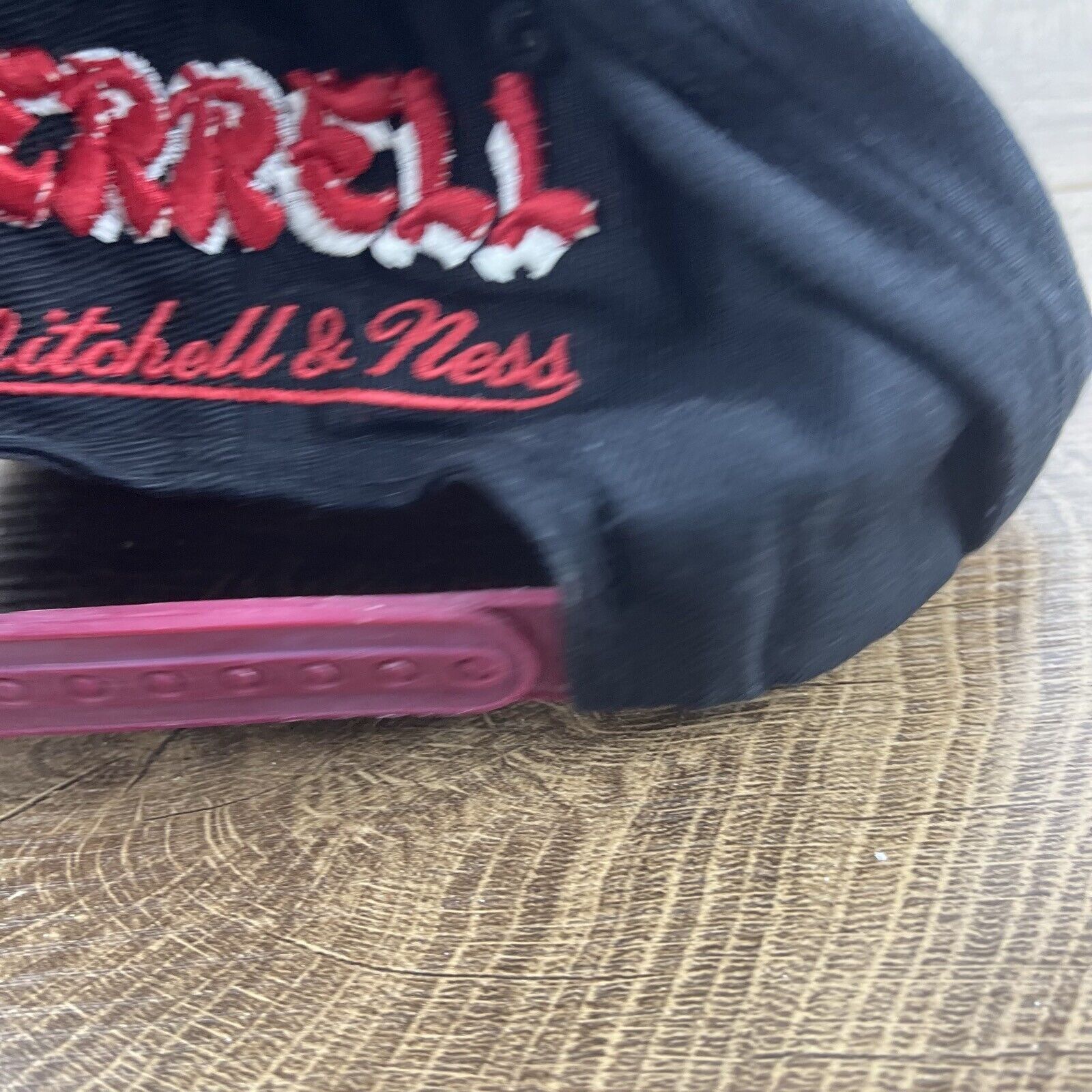 Mitchell & Ness Miami Heat Snapback Hat Black Mitchell & Ness Cap Adjustable Size ONE SIZE - 13 Thumbnail