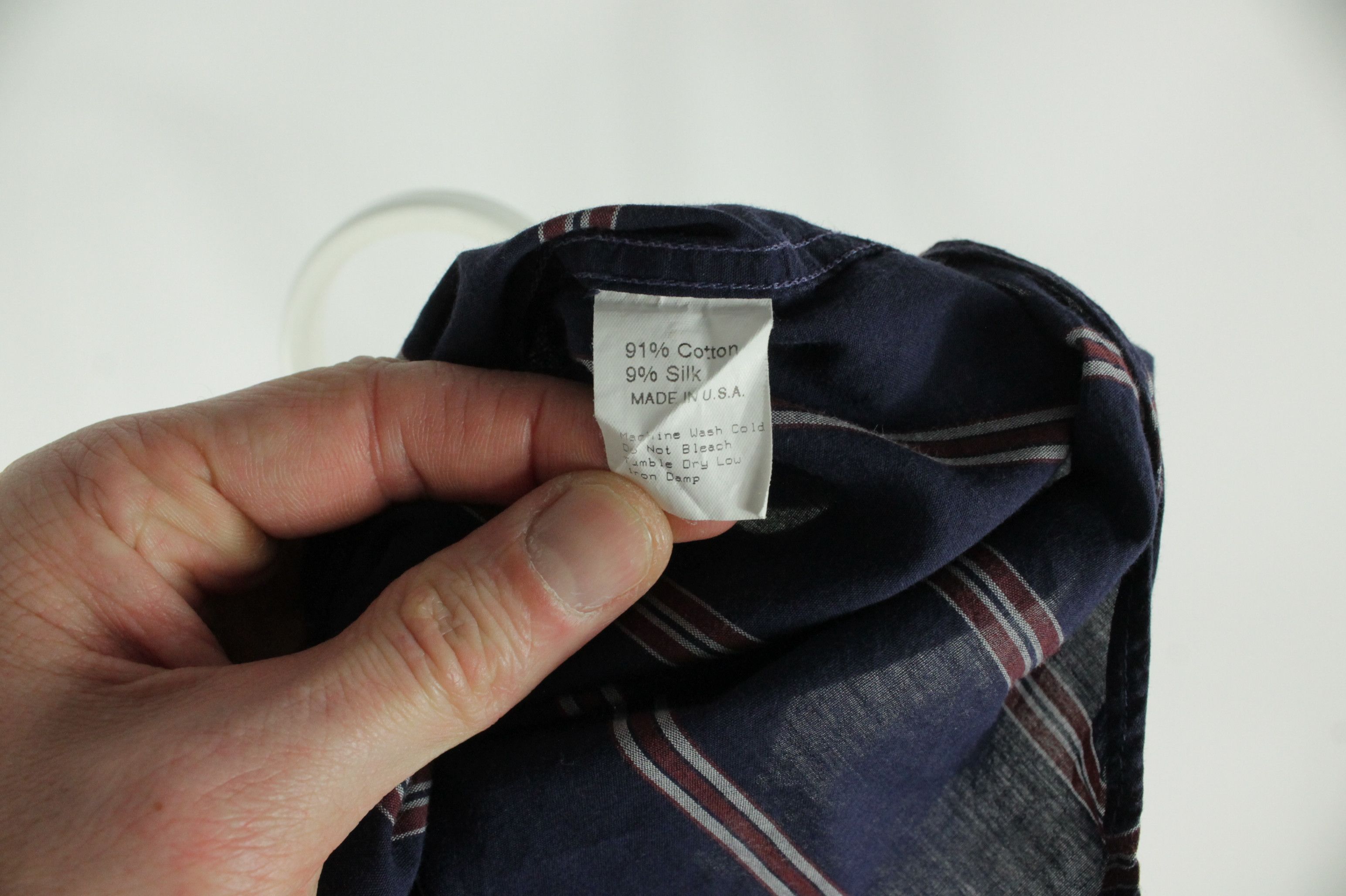 Gitman Bros. Vintage Gitman Bros. Vintage Cotton Silk Striped Shirt Made in USA Size US M / EU 48-50 / 2 - 6 Thumbnail