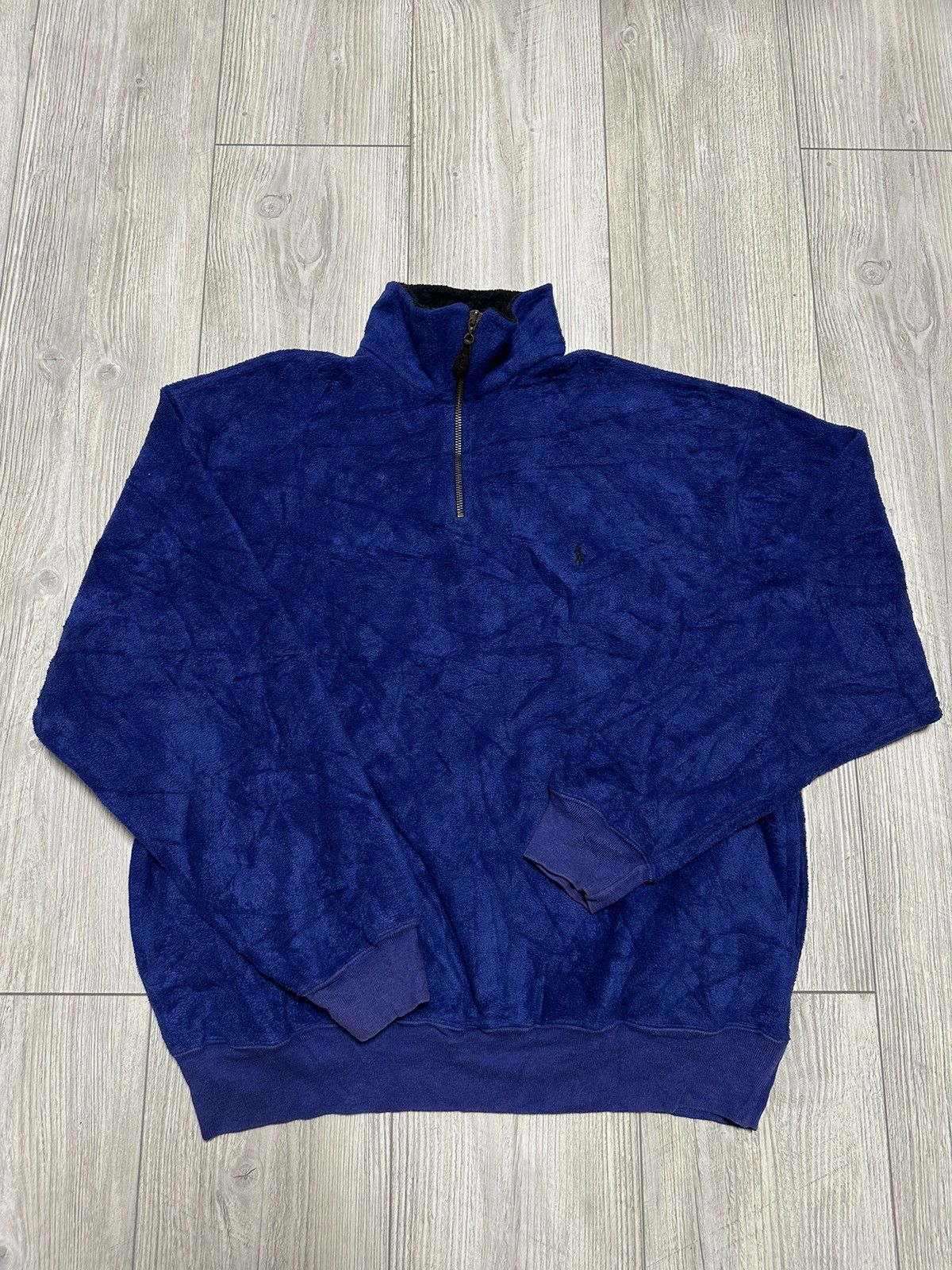 Vintage Polo Ralph Laurent Vintage 3/4 Zip Jumper Sweater Banny Size US M / EU 48-50 / 2 - 1 Thumbnail