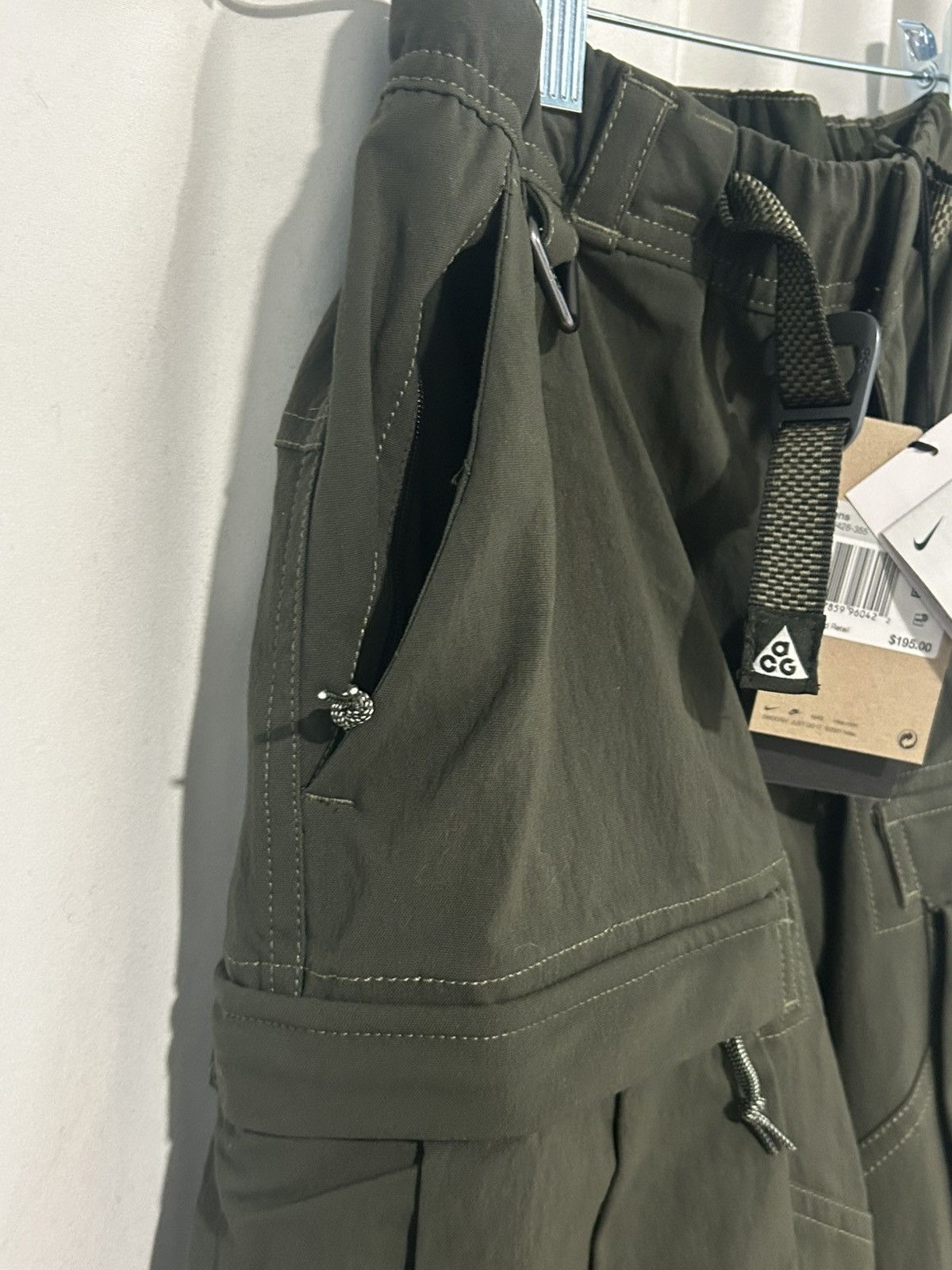 Nike × Nike ACG Nike ACG Green Woven Cargo Pants XS Size US 28 / EU 44 - 5 Thumbnail