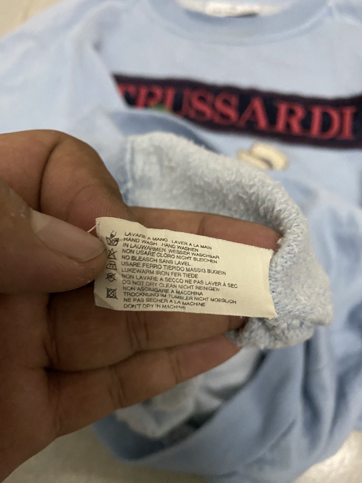 Trussardi × Vintage Offer‼️Vintage Trussardi Embroided Logo Sweatshirt Size US S / EU 44-46 / 1 - 6 Thumbnail