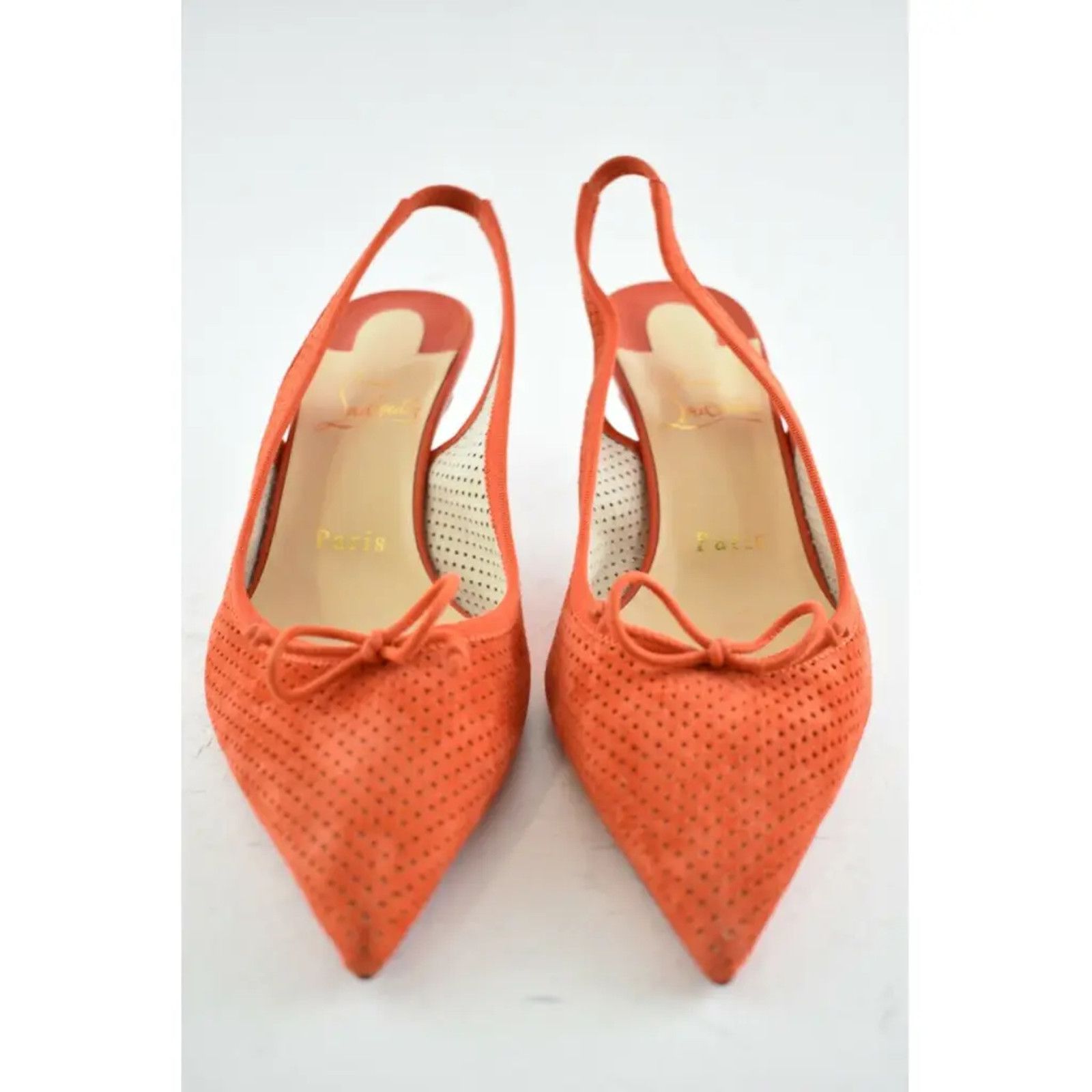 Christian Louboutin Christian Louboutin Hall Sling Pump 55 VIF Red Orange Size US 8 / IT 38 - 5 Thumbnail