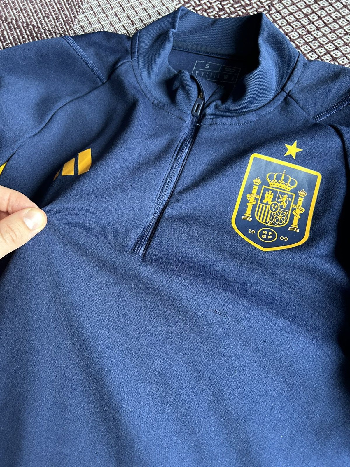 Adidas Spain Training Top Long Sleeve Soccer Jersey Size S Size US S / EU 44-46 / 1 - 8 Thumbnail