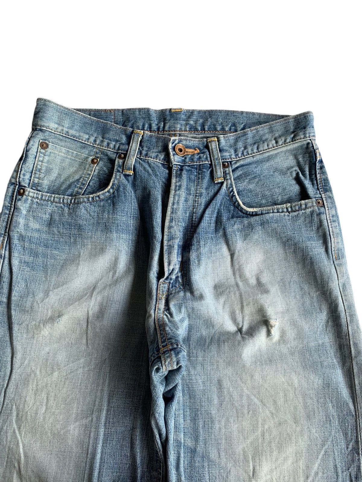 Edwin × Kapital × Vintage EDWIN 505Z SELVEDGE DISTRESSED DENIM Size US 29 - 10 Thumbnail