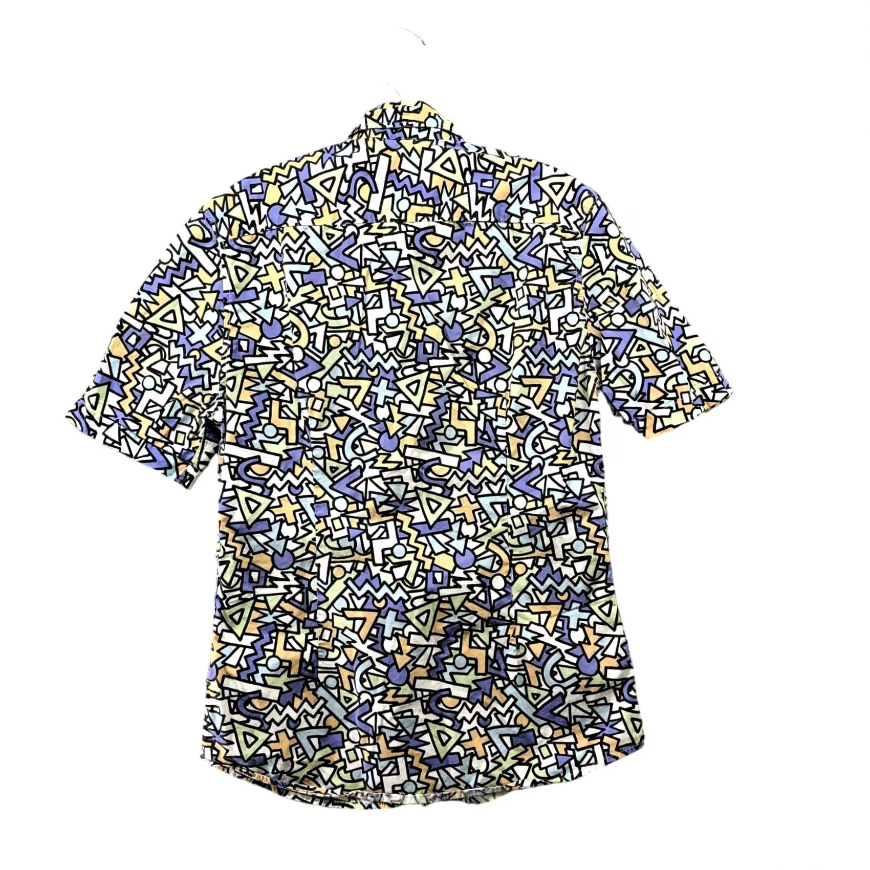 Asos ASOS Button Down Shirt Mens S Short Sleeve Retro Wacky Mixed Print Button-Up Col l ar Shirt Casual Vintage No Size US S / EU 44-46 / 1 - 2 Thumbnail