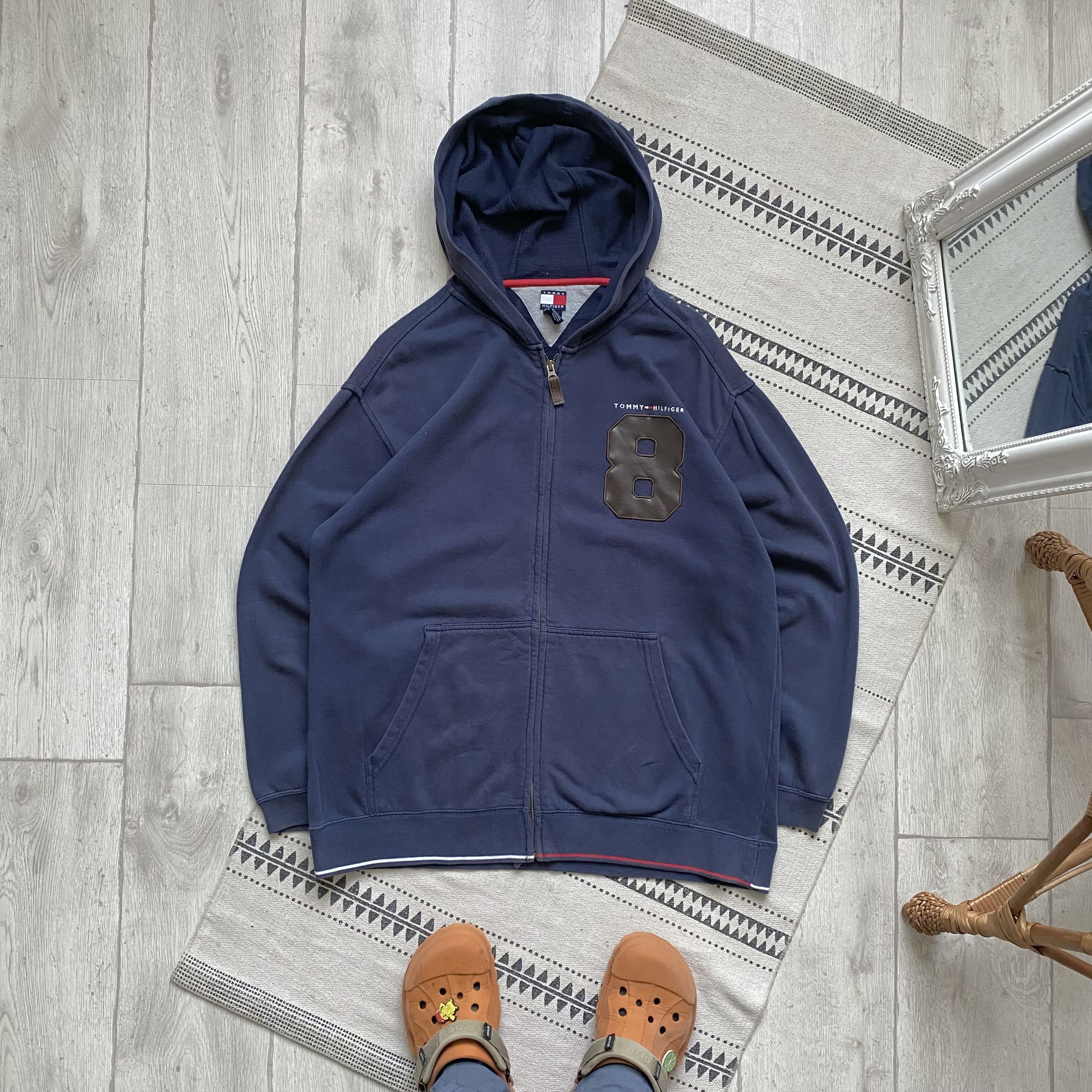 Tommy Hilfiger Vintage Faded Tommy Hilfiger zip hoodie Size US XL / EU 56 / 4 - 1 Thumbnail