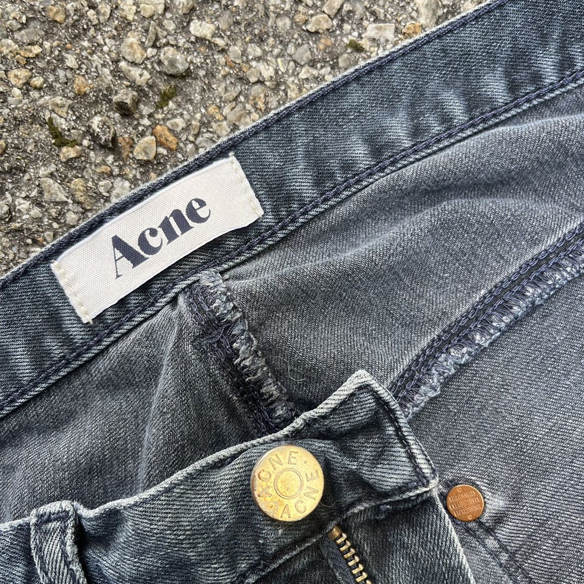 Acne Studios Acne studios Max Man Ray Slim Denim Washed Faded Jeans Size US 31 - 10 Thumbnail