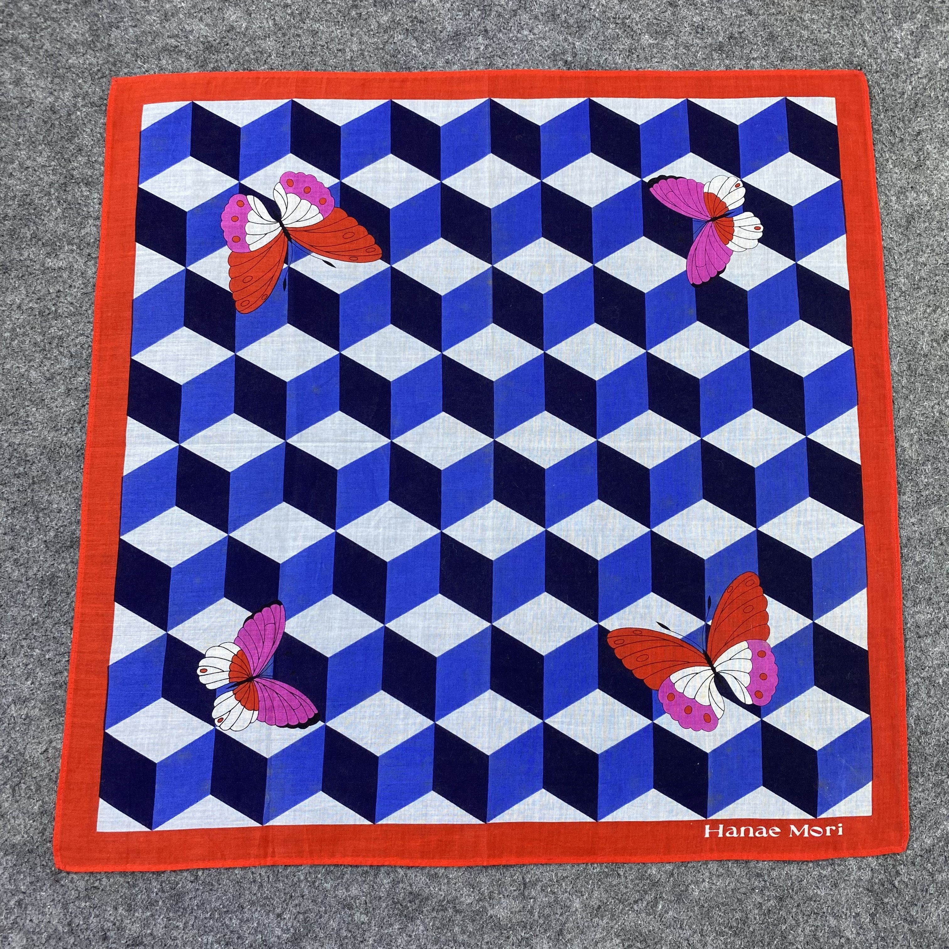 Hanae Mori Hanae Mori Handkerchief Neckerchief Bandana-B1889 Size ONE SIZE - 3 Thumbnail
