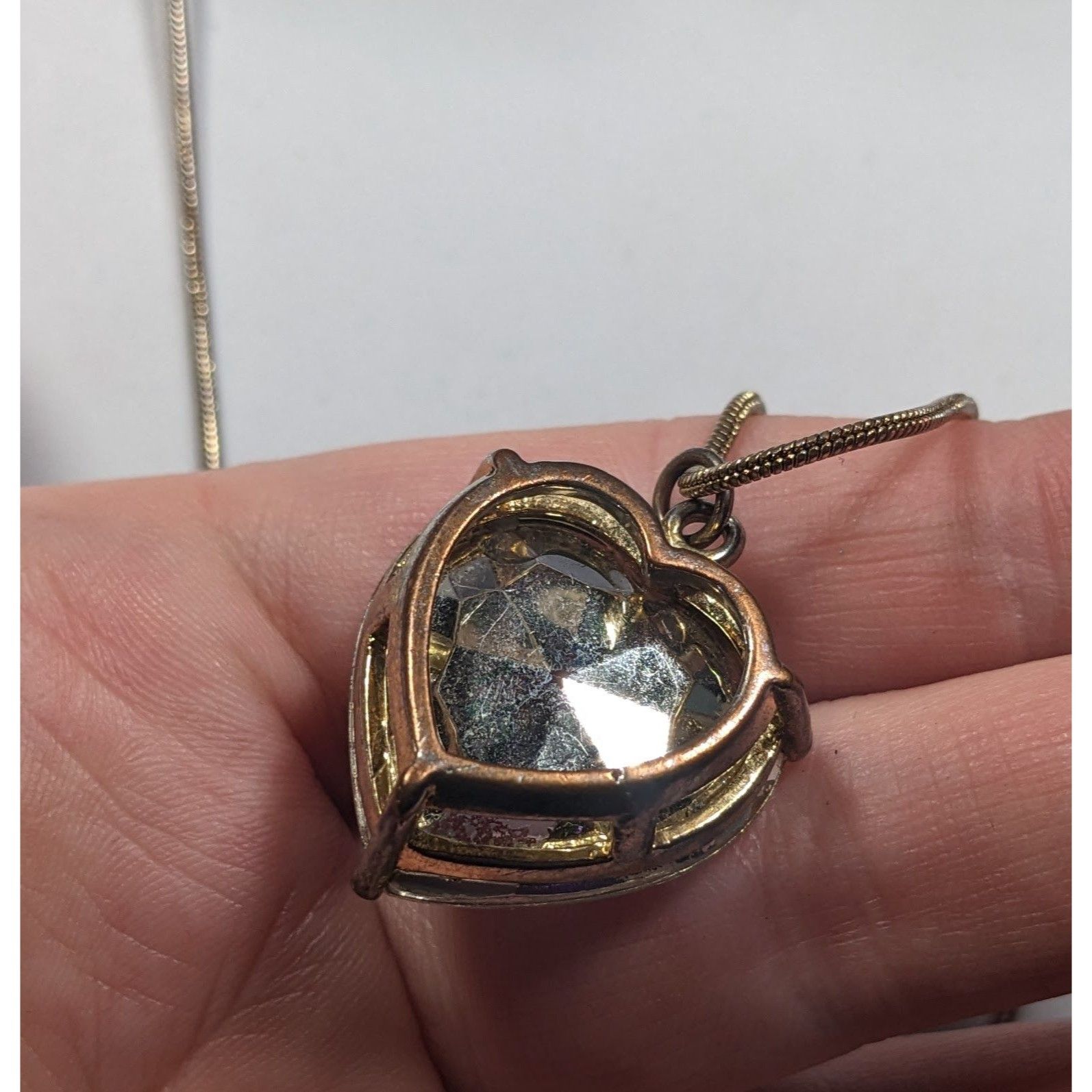 Other Coquette Glam Chunky Heart Gemmed Pendant Necklace Size ONE SIZE - 3 Thumbnail