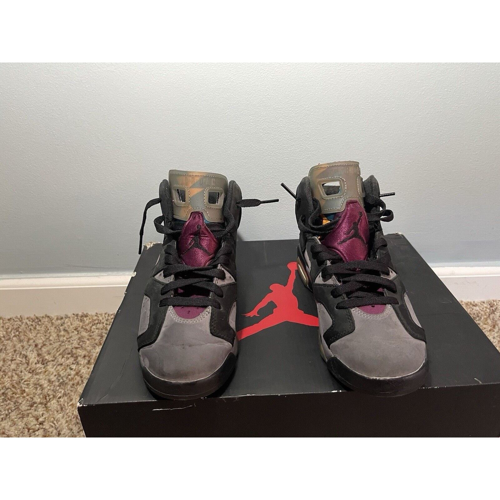 Jordan Brand Nike Air Jordan 6 Retro Size 5Y Black Bordeaux CT8529 063 Size US 5 / EU 37 - 7 Thumbnail