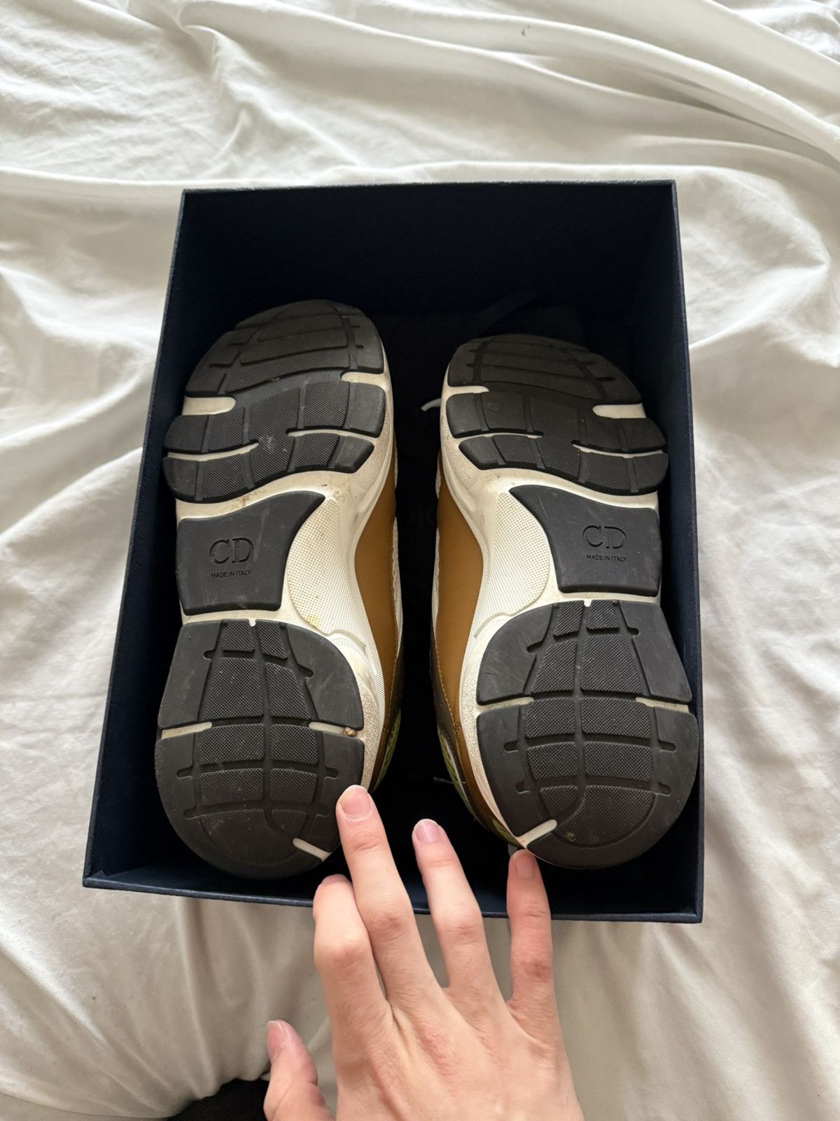 Dior Dior B22 Ebony Camel Green Size US 10 / EU 43 - 10 Thumbnail