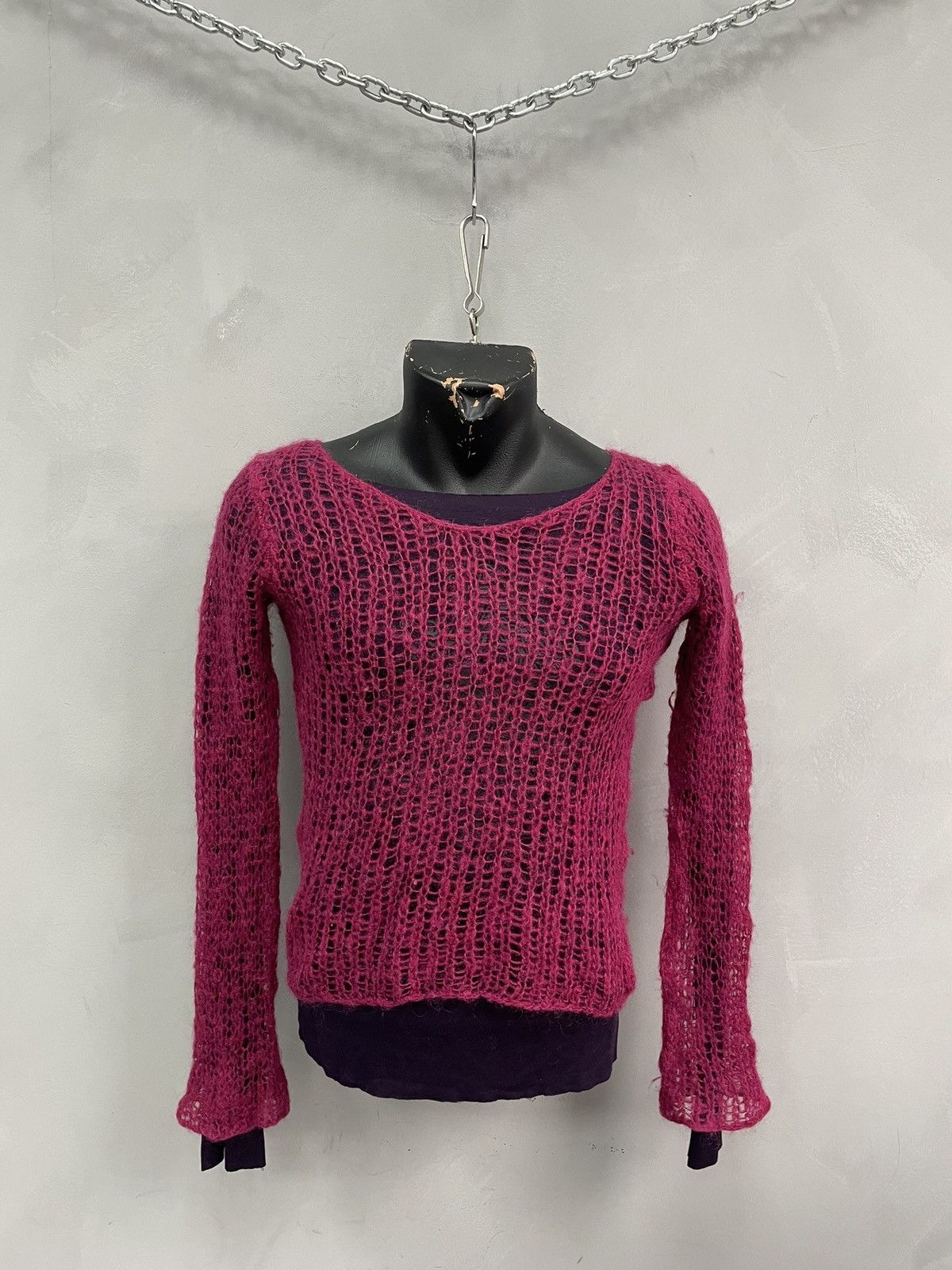 Diesel Mohair mesh sweater y2k diesel JPG style retro style Size S / US 4 / IT 40 - 1 Thumbnail
