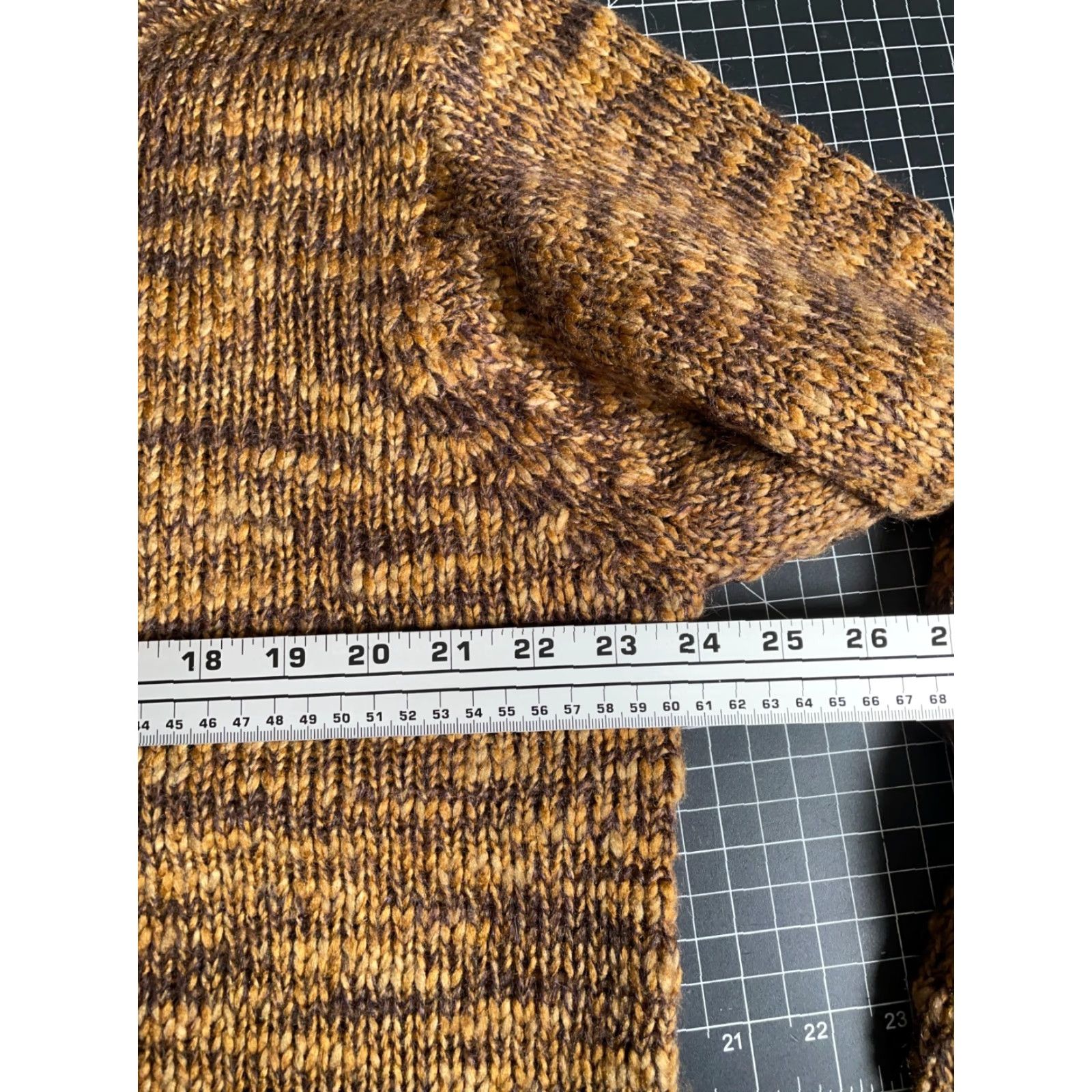Vintage VINTAGE Guy Risoldi Sweater Men's Large Brown Mohair Blend Turtleneck Chunky Knit Preppy 90s Mens Size US L / EU 52-54 / 3 - 5 Thumbnail