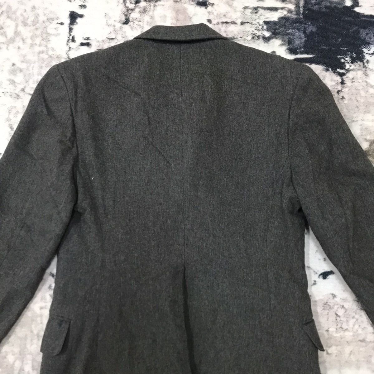 Japanese Brand Katharine Hamnett London Wool Blazer Long Size 38S - 10 Thumbnail